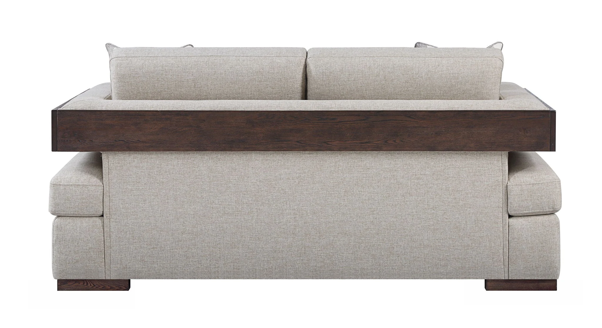 Niamey - Loveseat With 2 Toss Pillows - Walnut - Image 2