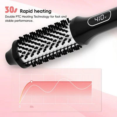 NICEBAY Heated Thermal Brush Electric Curling Brush & Round Brush Styler - Image 6