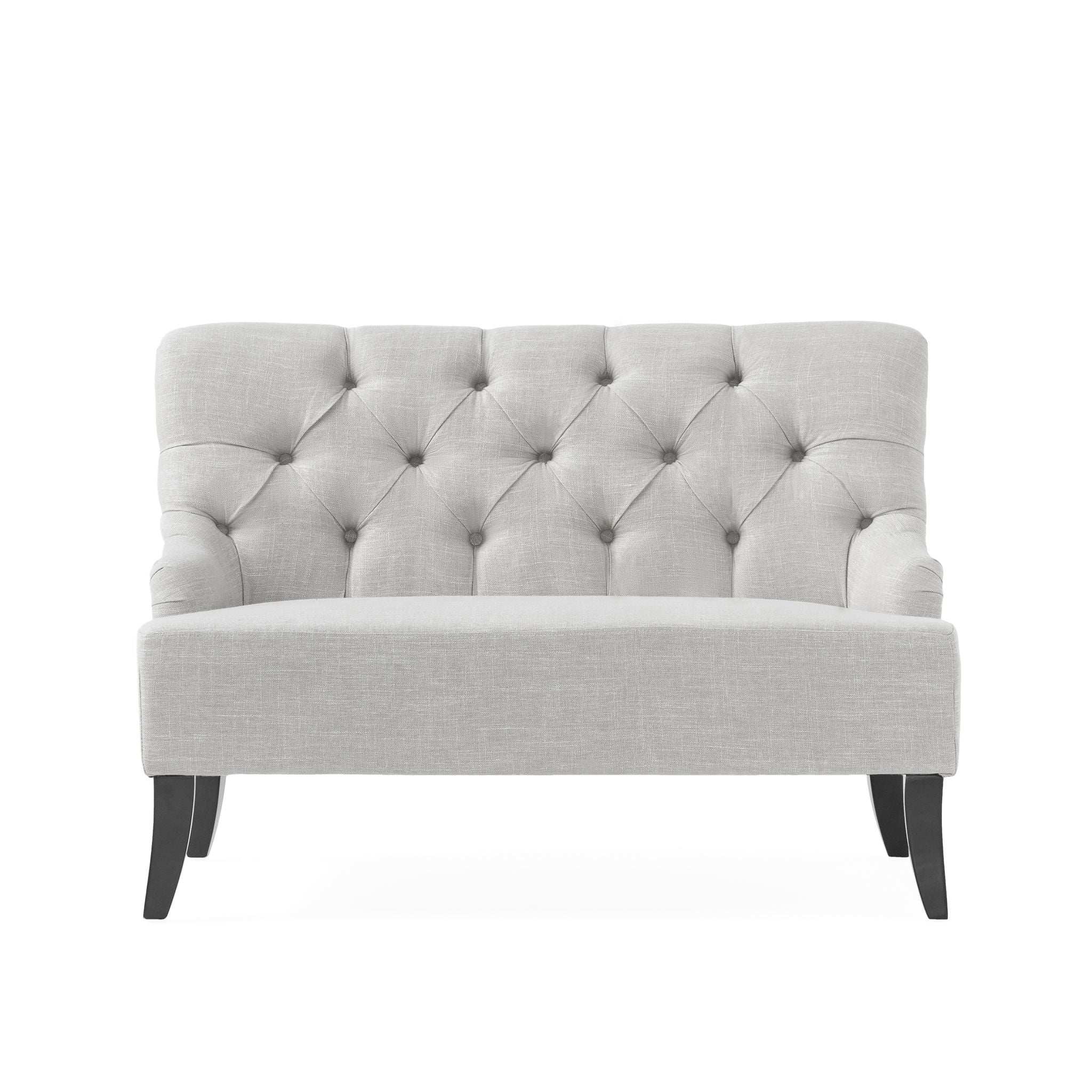 Nicole - French Style Upholstered Loveseat With Tufted Backrest - Image 2
