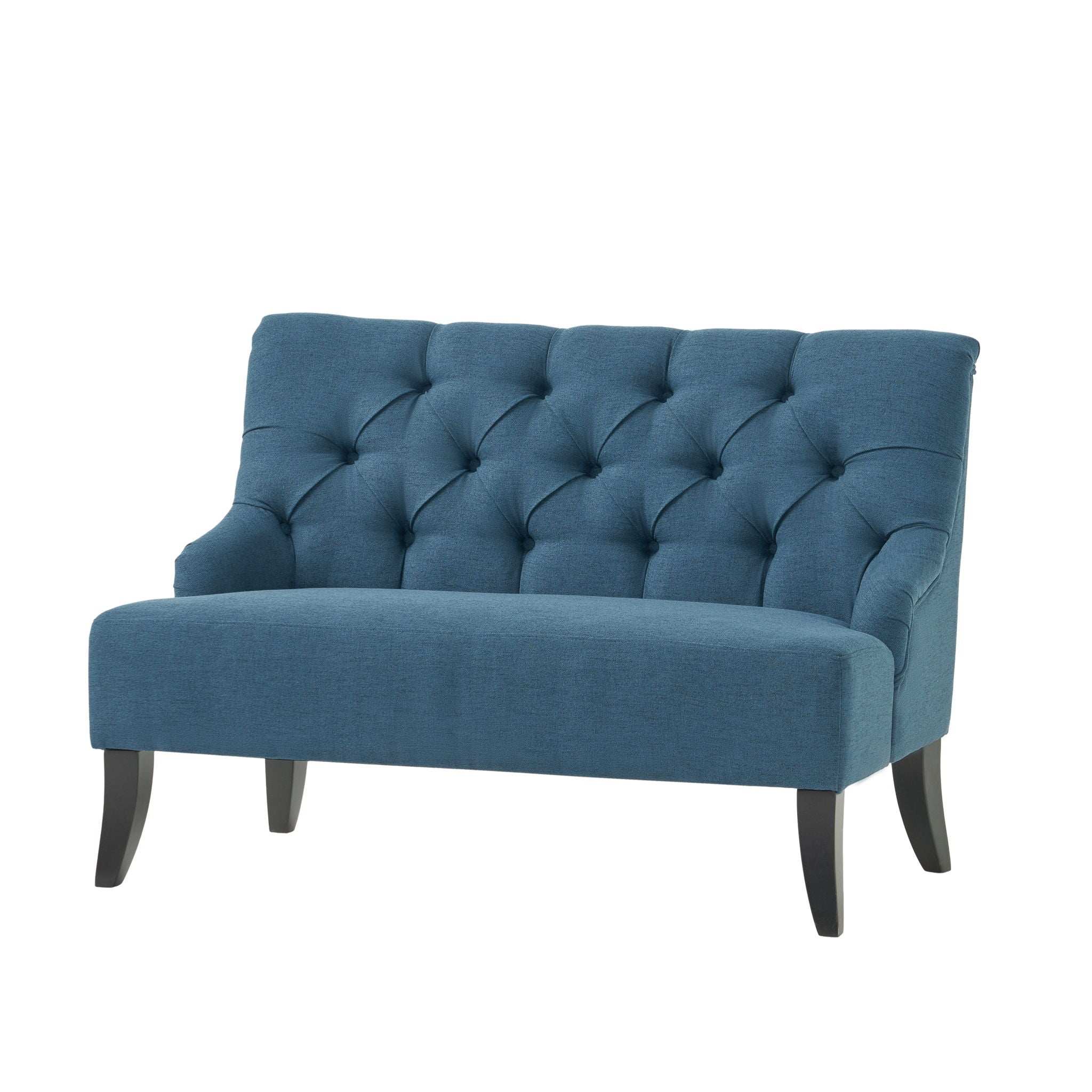 Nicole - French Style Upholstered Loveseat With Tufted Backrest - Image 5