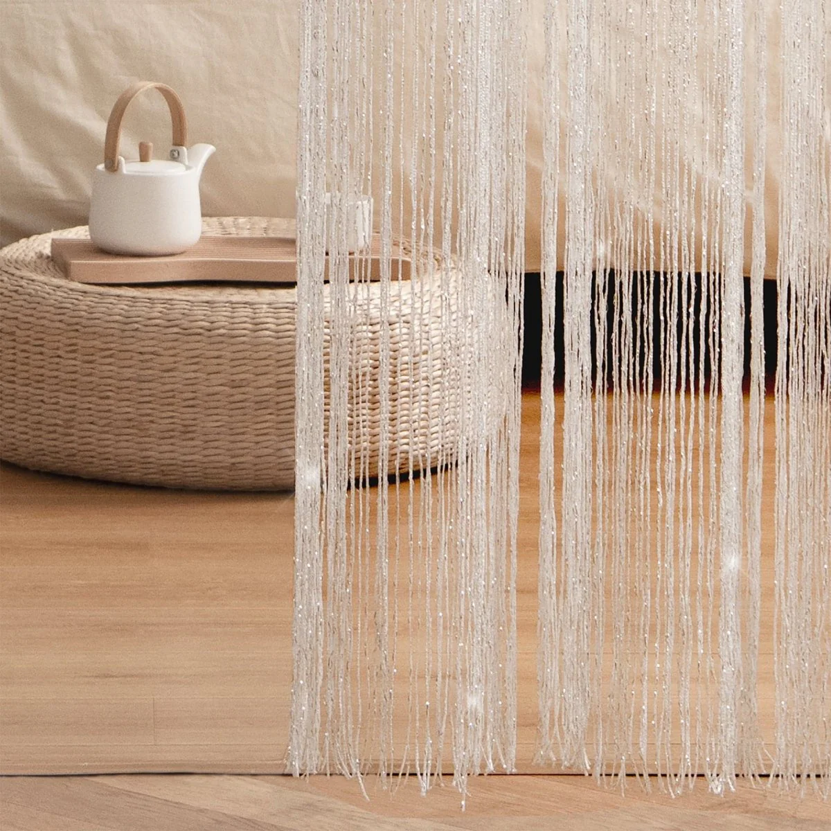 Night Sky String Thread Window Curtain Panel - Image 9