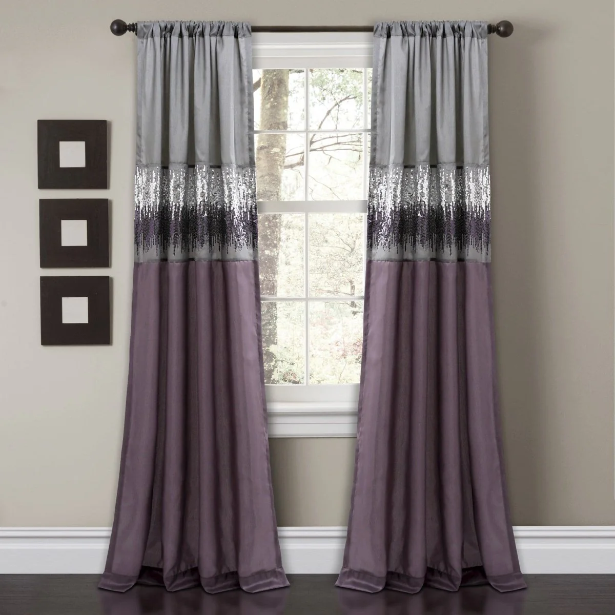 Night Sky Window Curtain Panel - Image 2