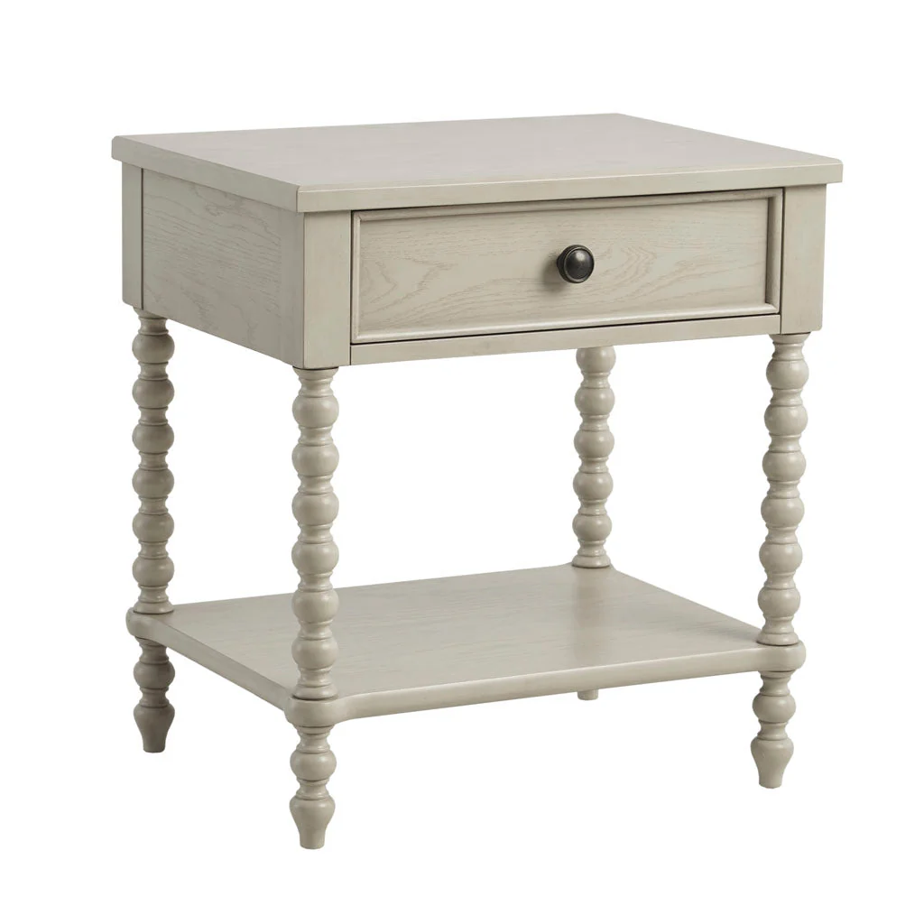 Nightstand with 1 Drawer and Turned Legs - Image 3