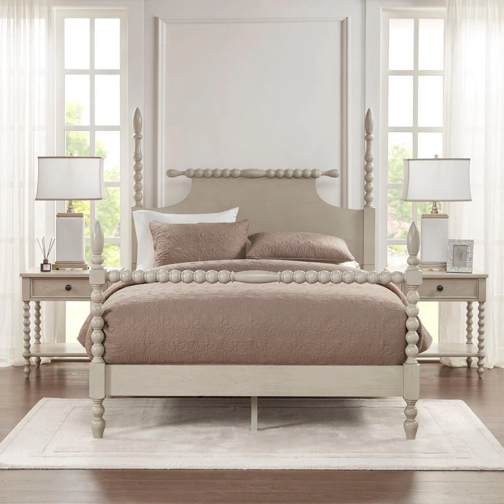 Nightstand with 1 Drawer and Turned Legs - Image 7