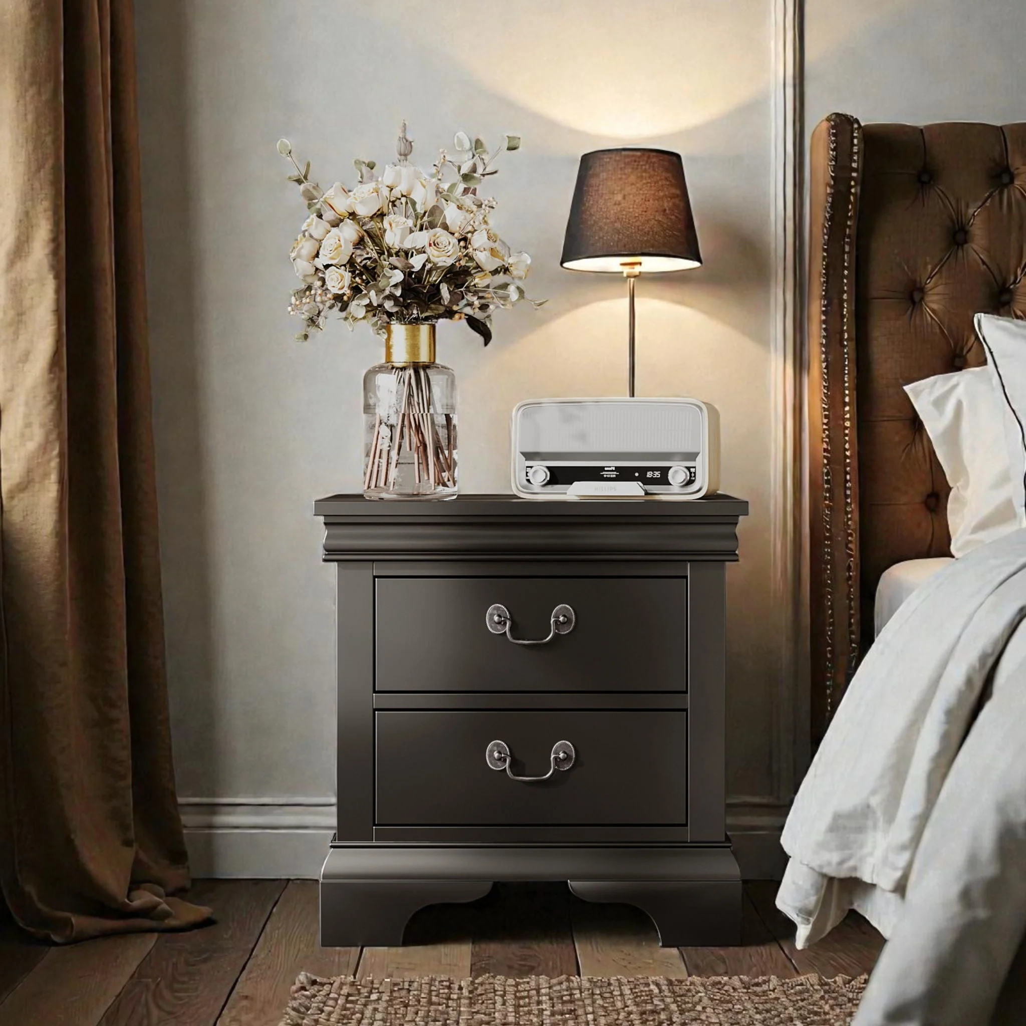 Nightstand With 2 Drawers - Image 10