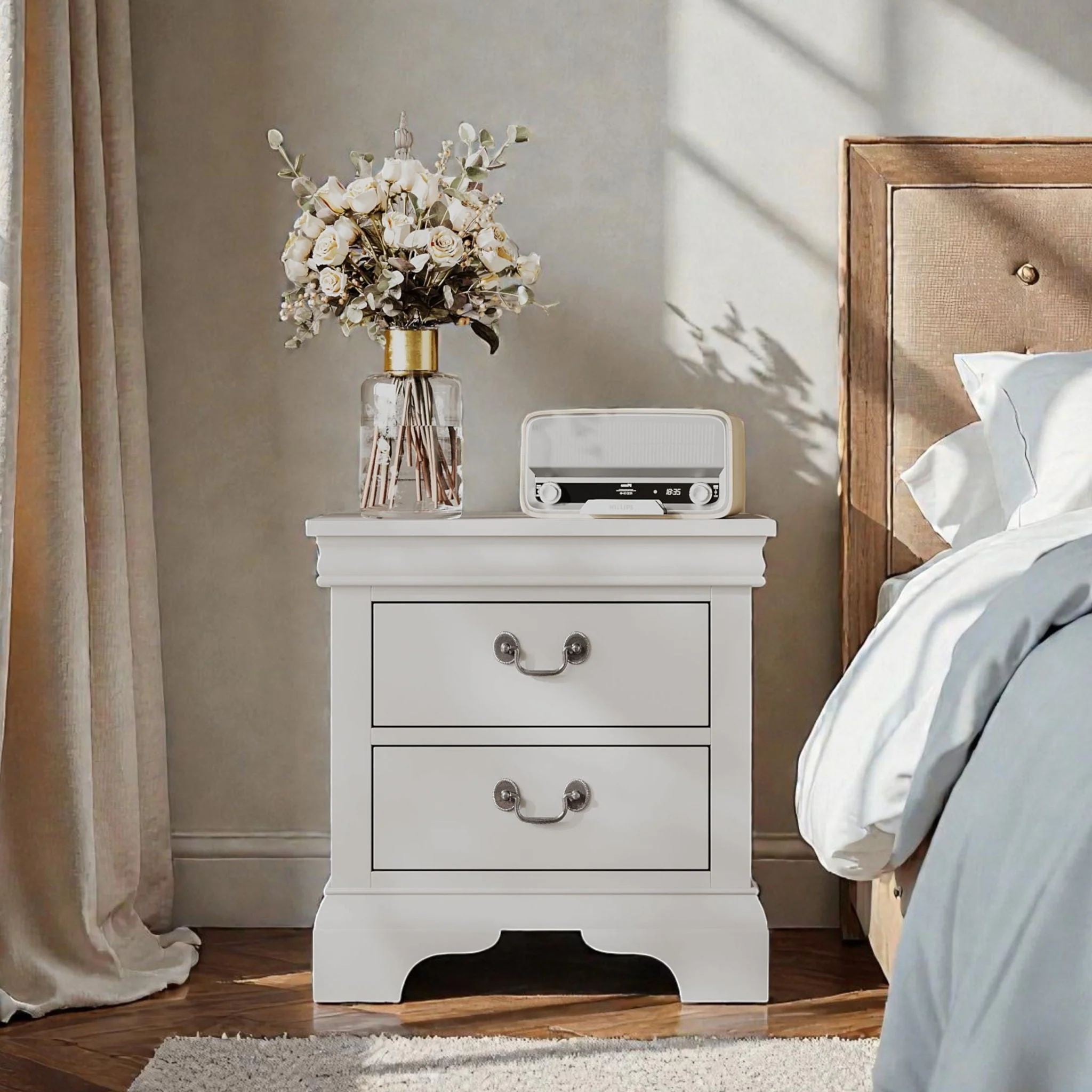 Nightstand With 2 Drawers - Image 5