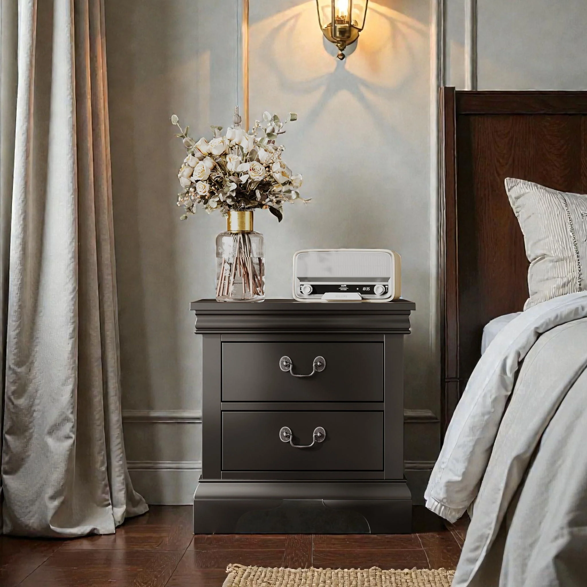Nightstand With 2 Drawers - Image 6