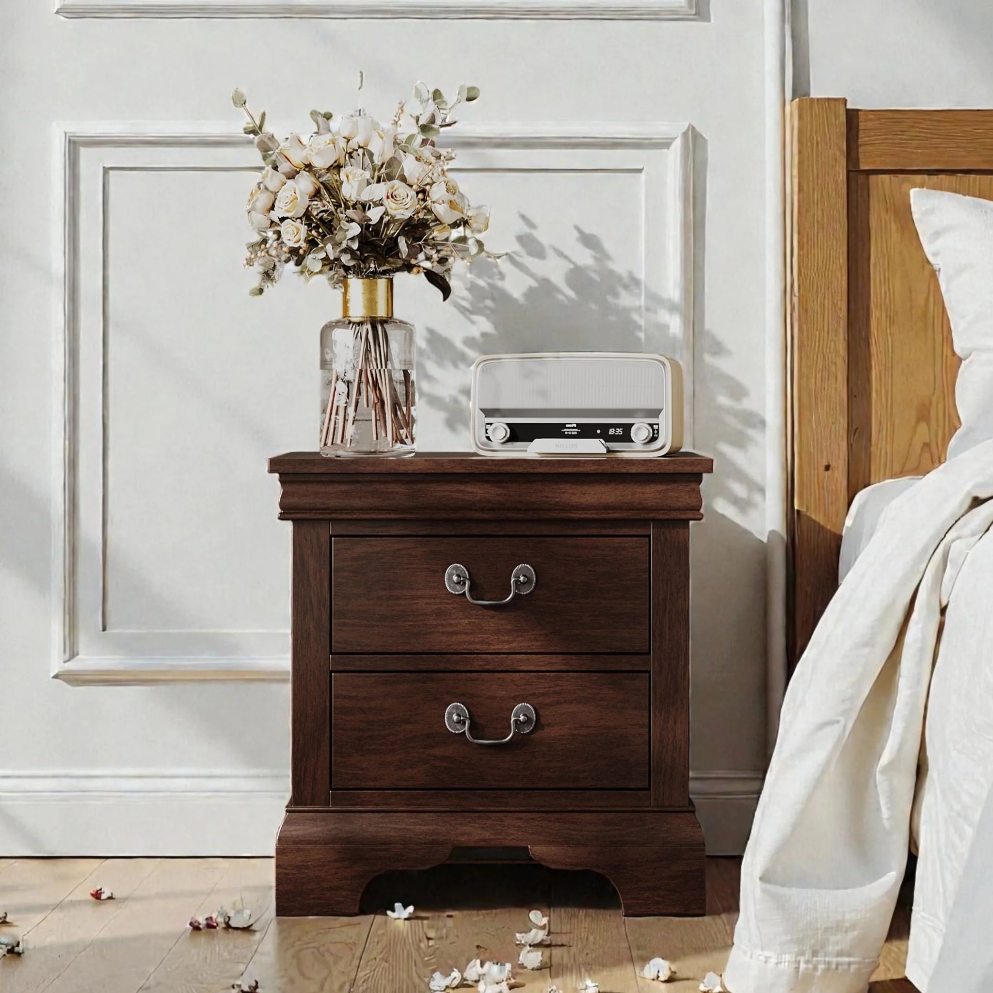 Nightstand With 2 Drawers - Image 7