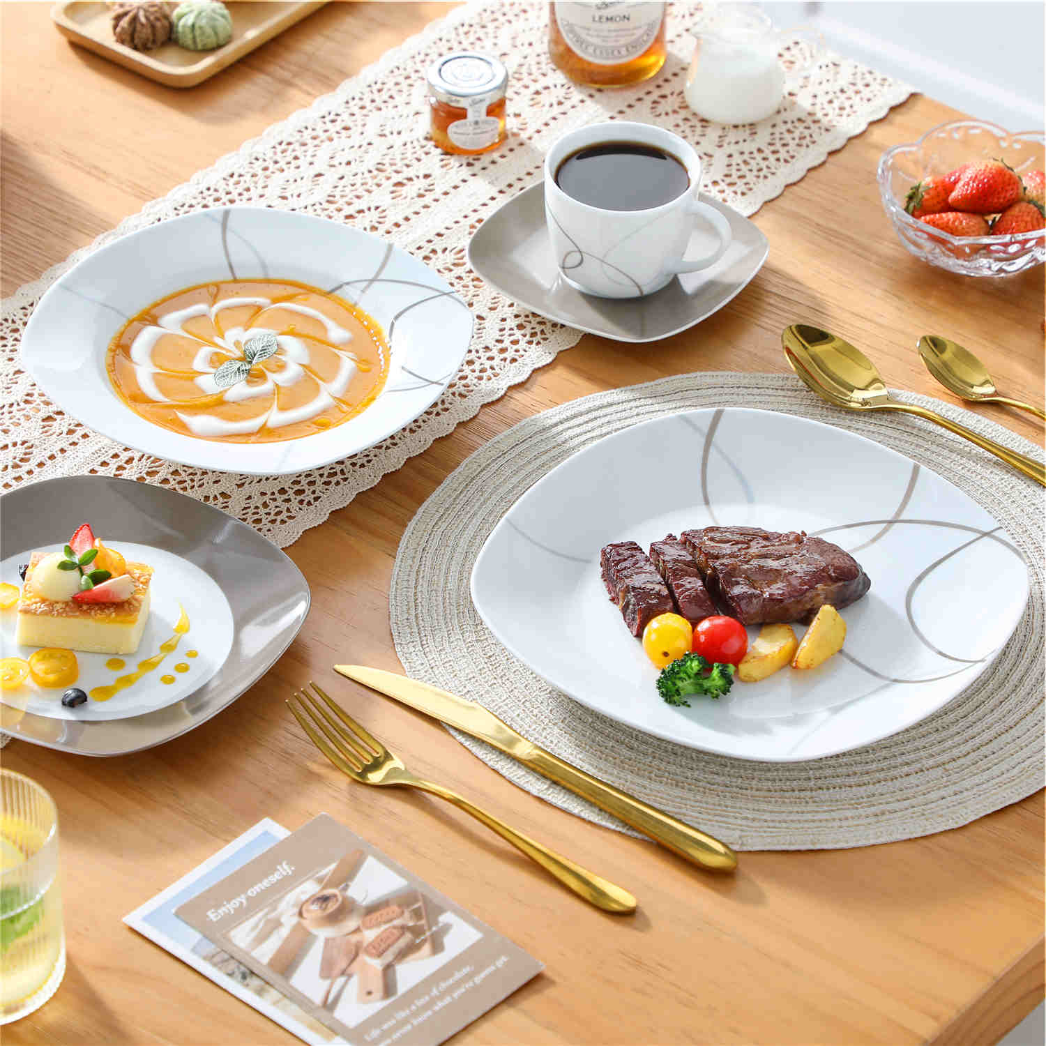 Nikita 30 Piece Dinnerware Set - Image 2