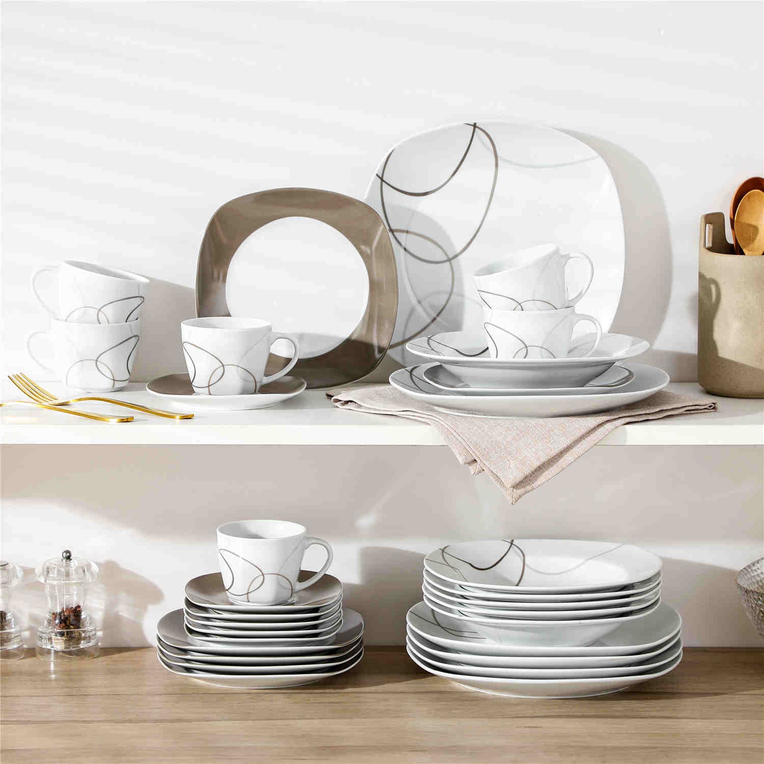 Nikita 30 Piece Dinnerware Set - Image 5