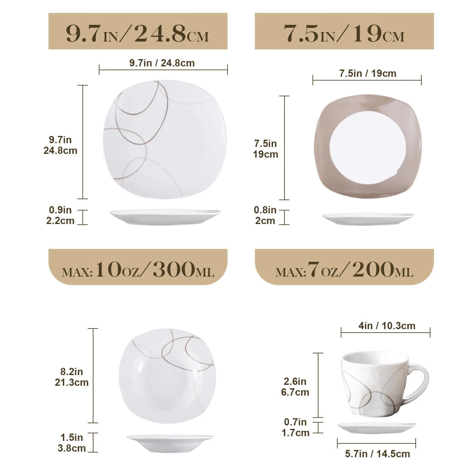 Nikita 30 Piece Dinnerware Set - Image 7