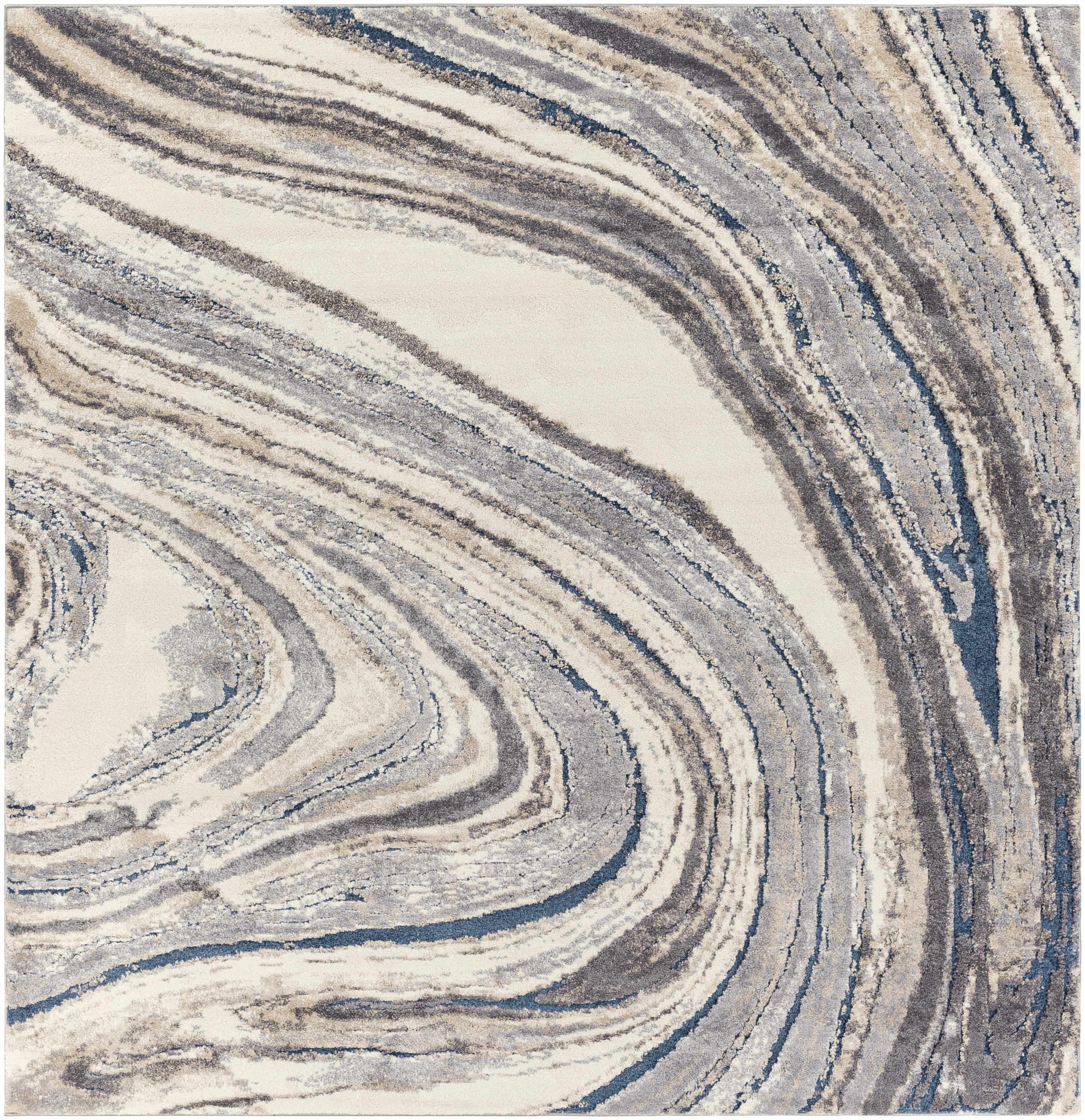 Nillumbik Gray Marble Design Rug - Image 3