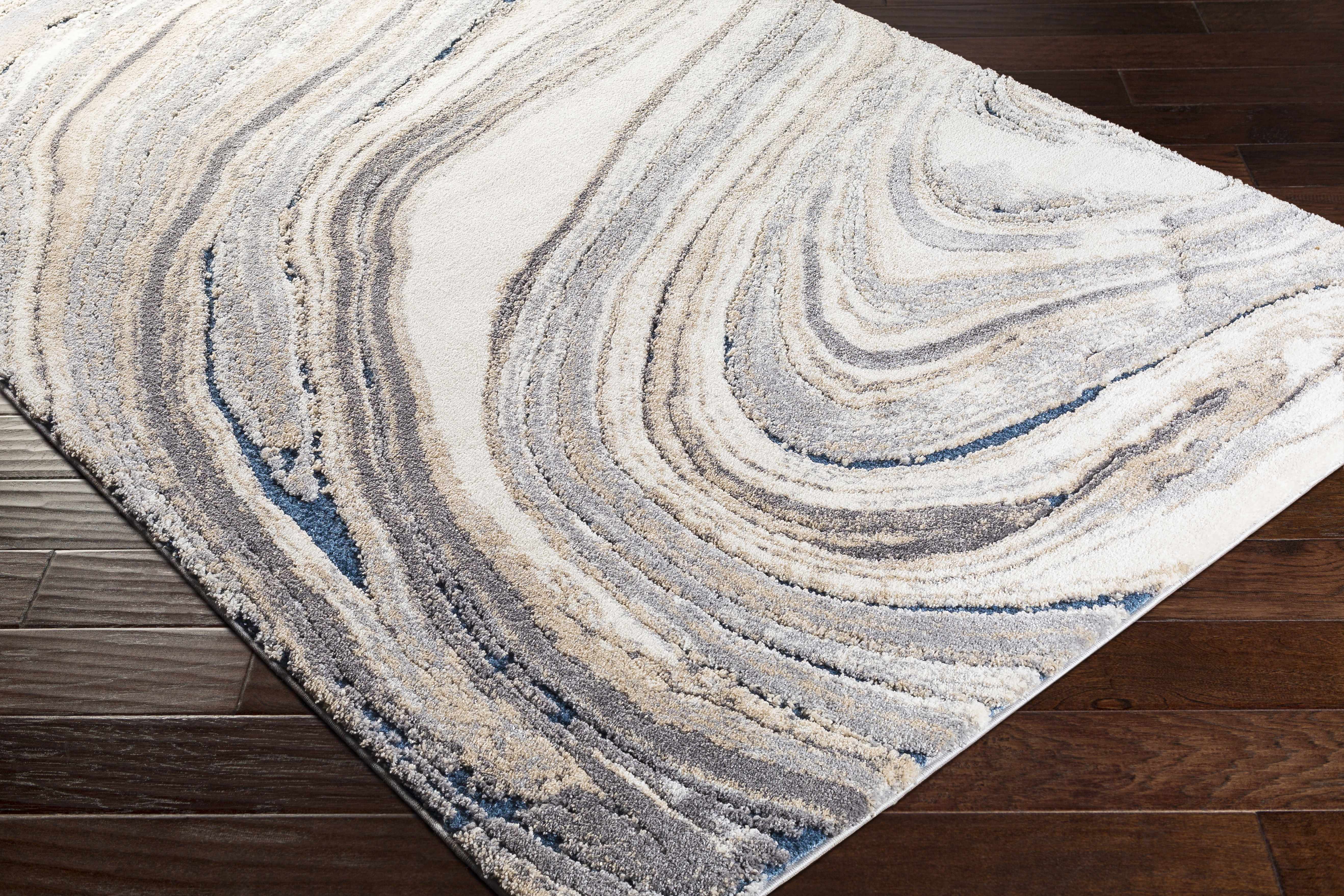 Nillumbik Gray Marble Design Rug - Image 6