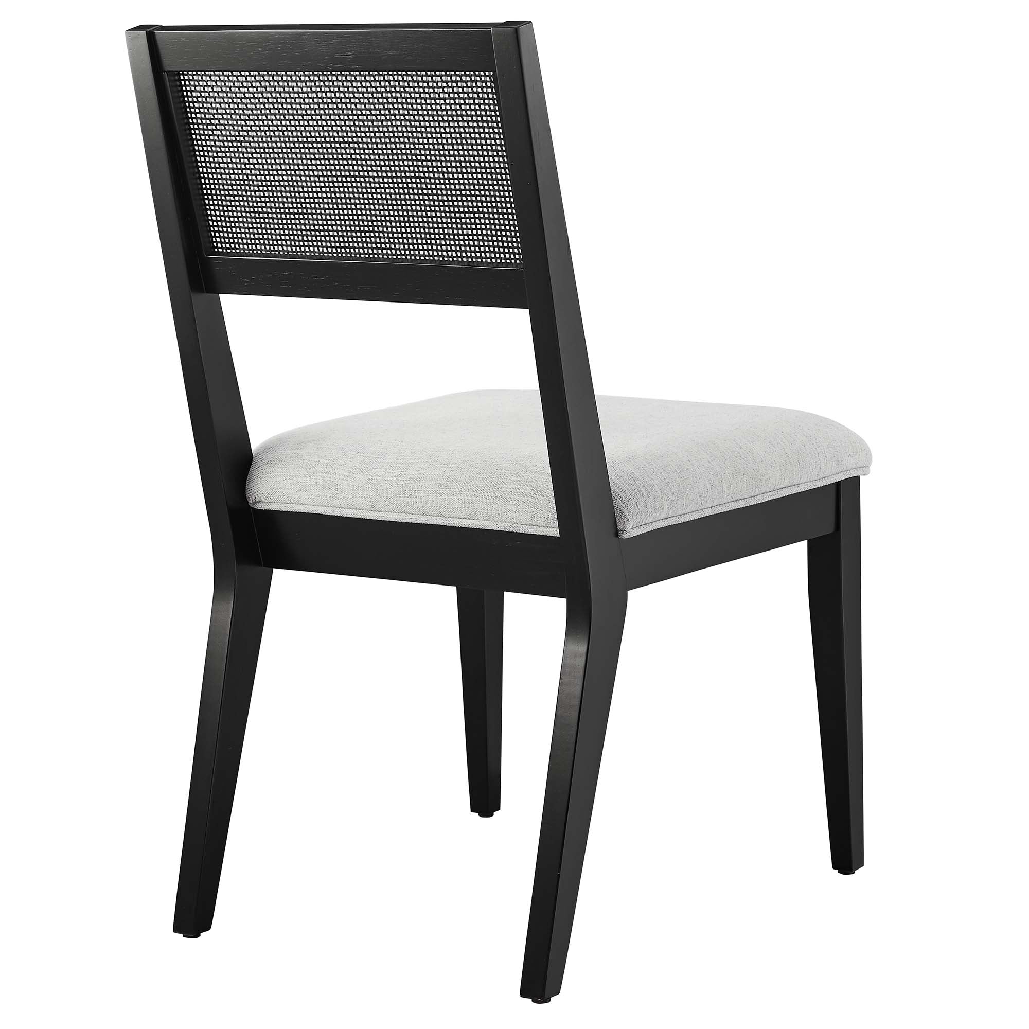Nimba Faux Rattan Fabric Dining Chairs Set of 2 by Modway - Image 11