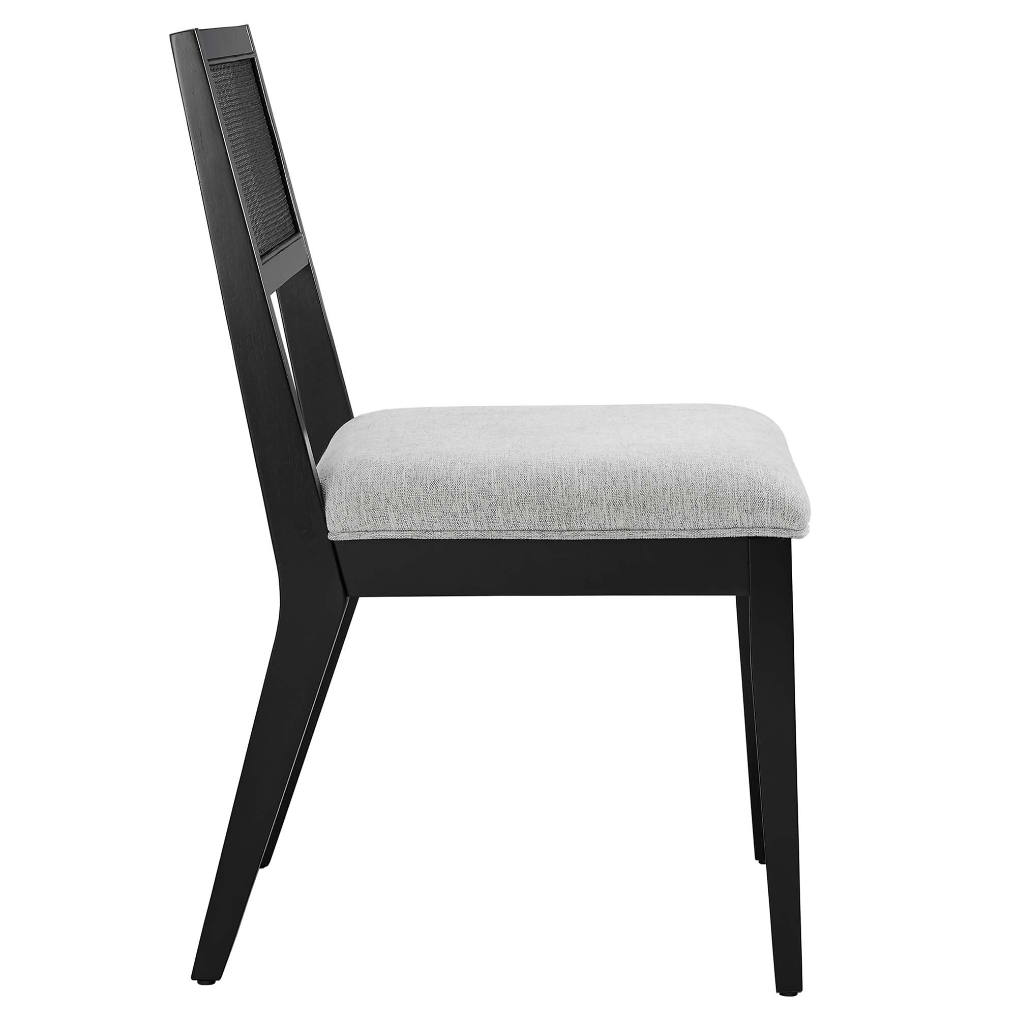 Nimba Faux Rattan Fabric Dining Chairs Set of 2 by Modway - Image 13