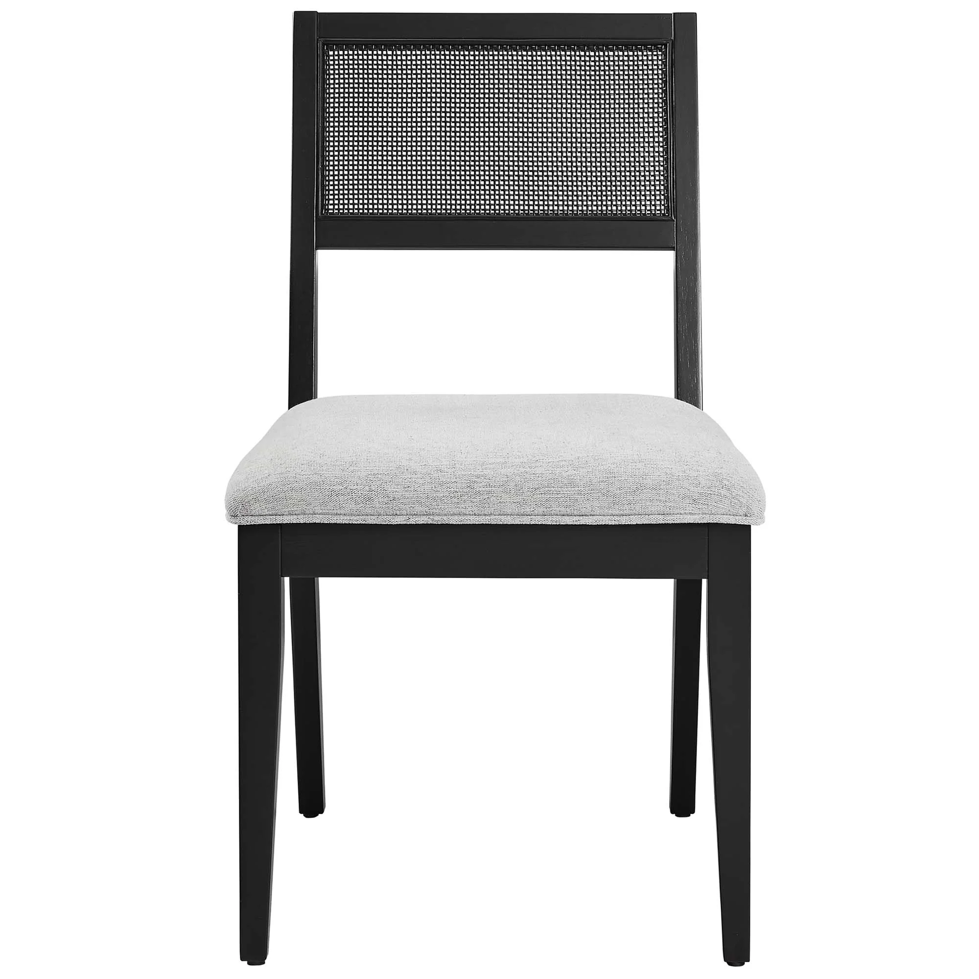 Nimba Faux Rattan Fabric Dining Chairs Set of 2 by Modway - Image 9