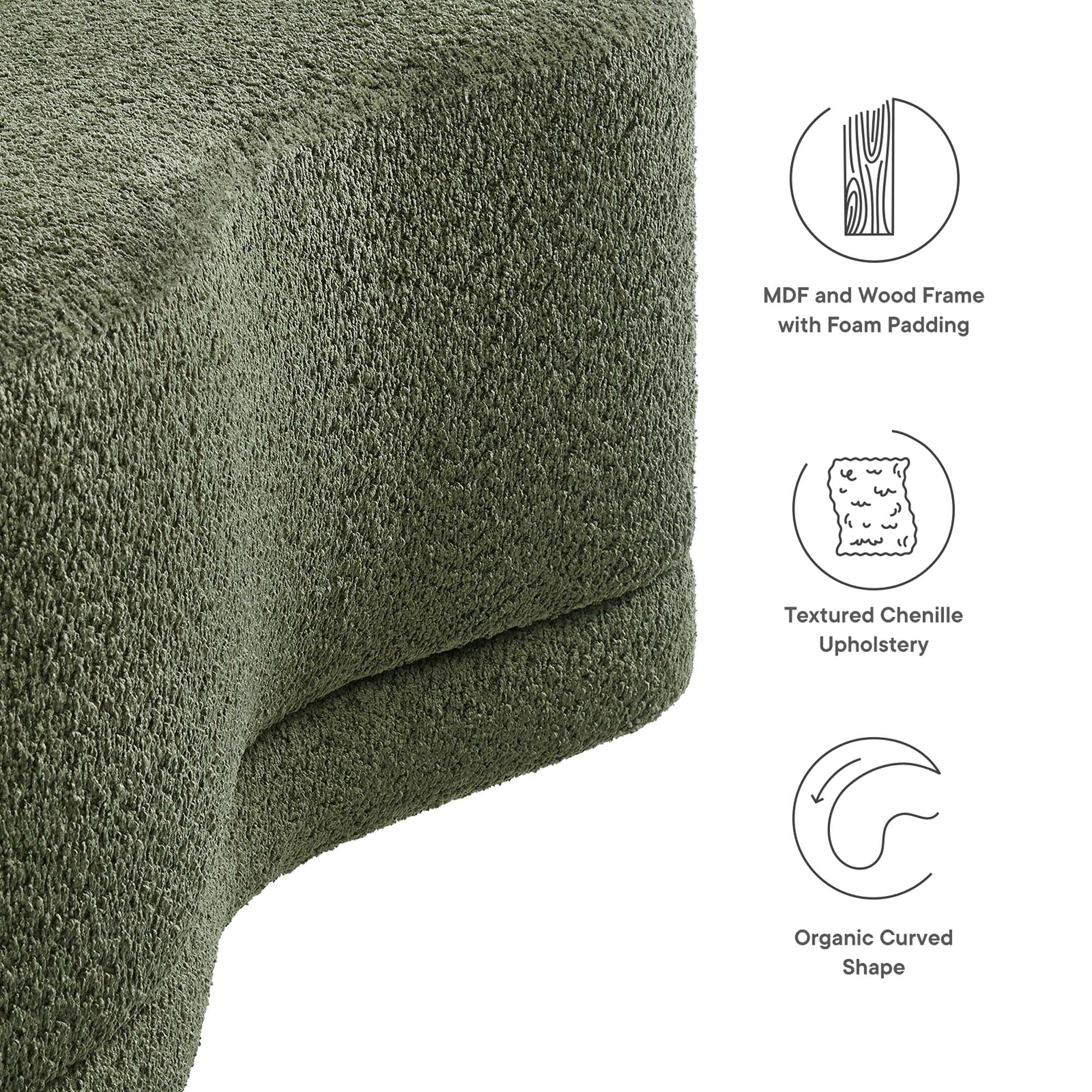 Nimbus 48" Upholstered Ottoman Bench by Modway - Image 23
