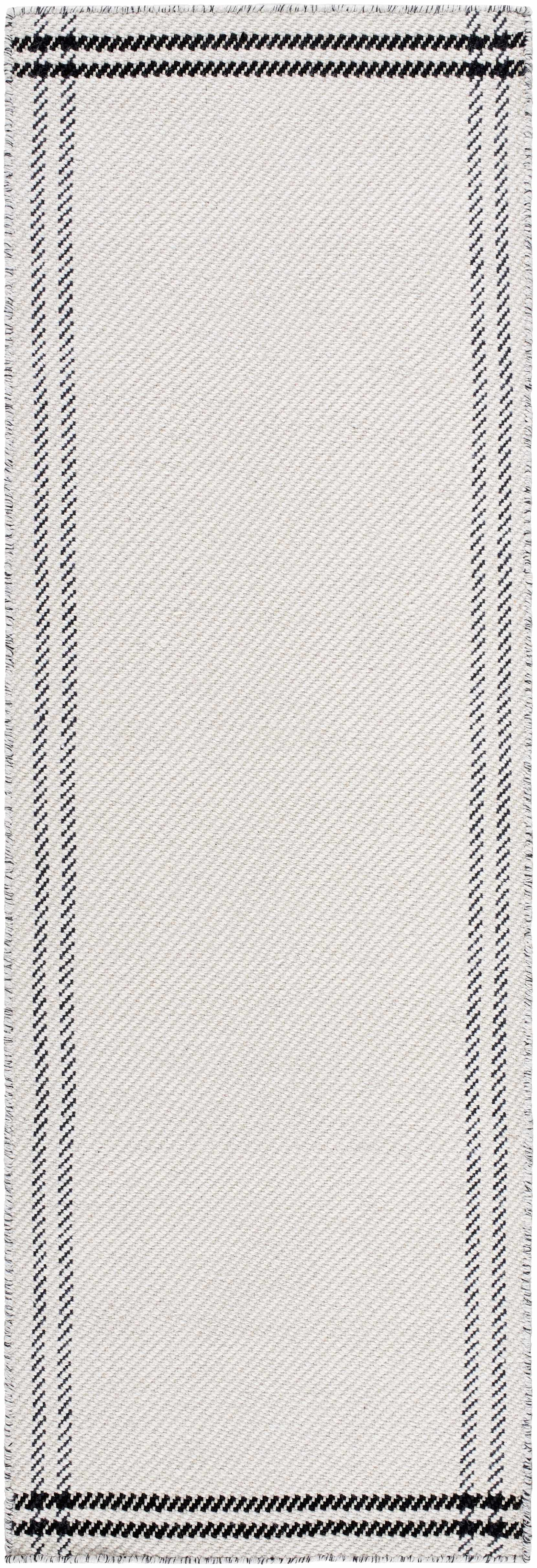 Nimue Cream & Blue Bordered Area Rug - Clearance - Image 8