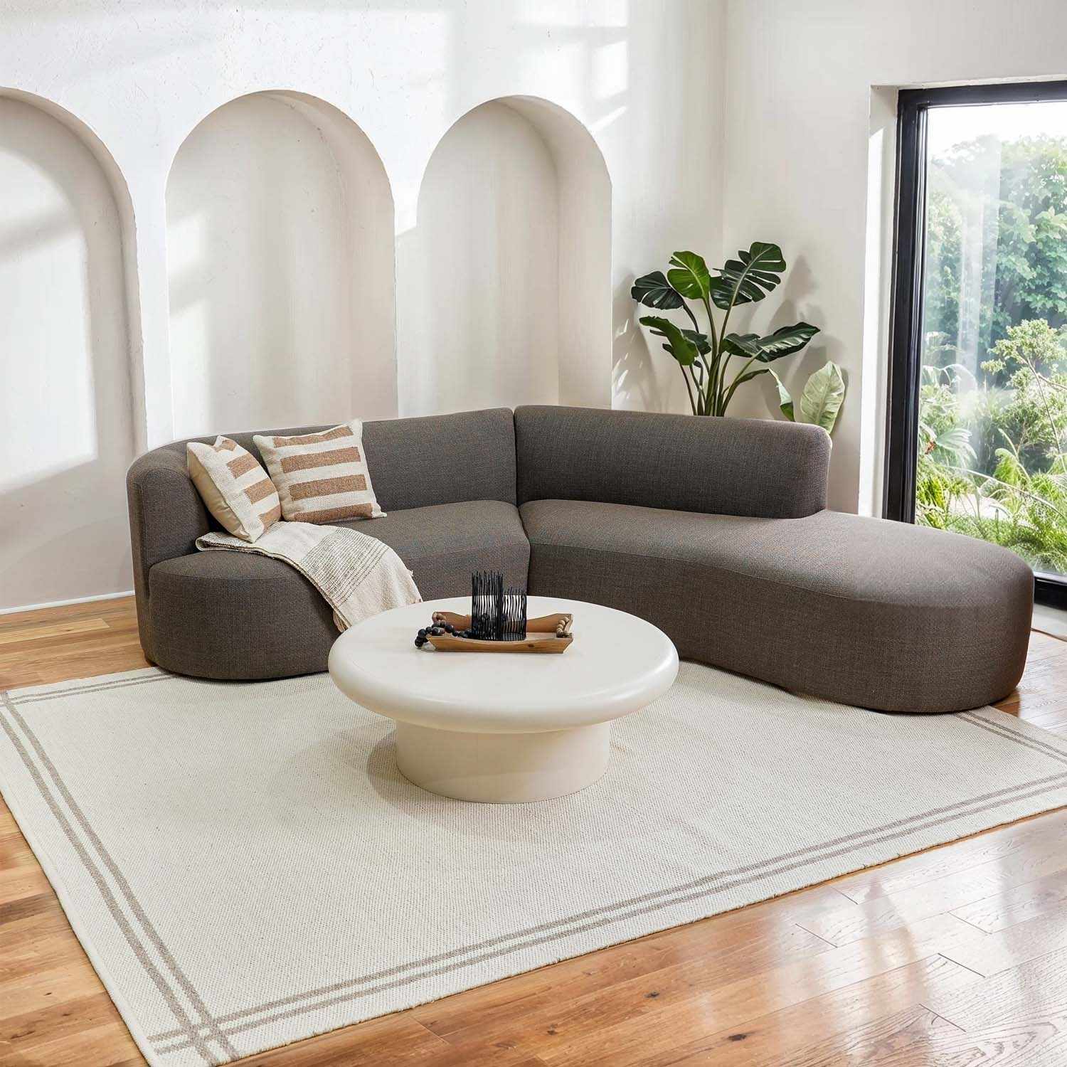 Nimue Taupe Area Rug - Clearance - Image 2