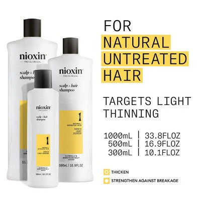 Nioxin System 1 Shampoo Cleanser 10.1 fl oz - New - Image 3