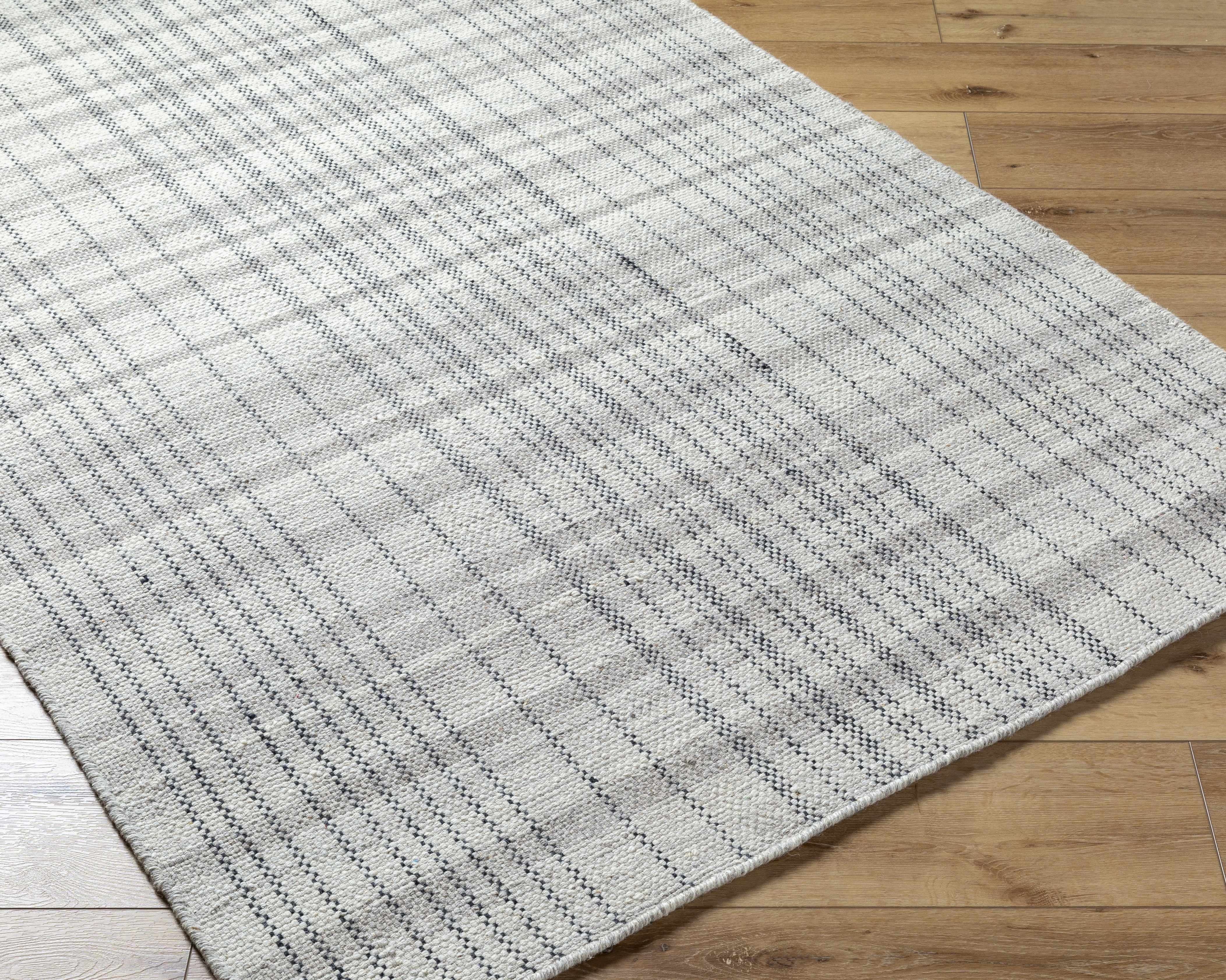 Nissa Blue Gray Checkered Area Rug - Clearance - Image 3