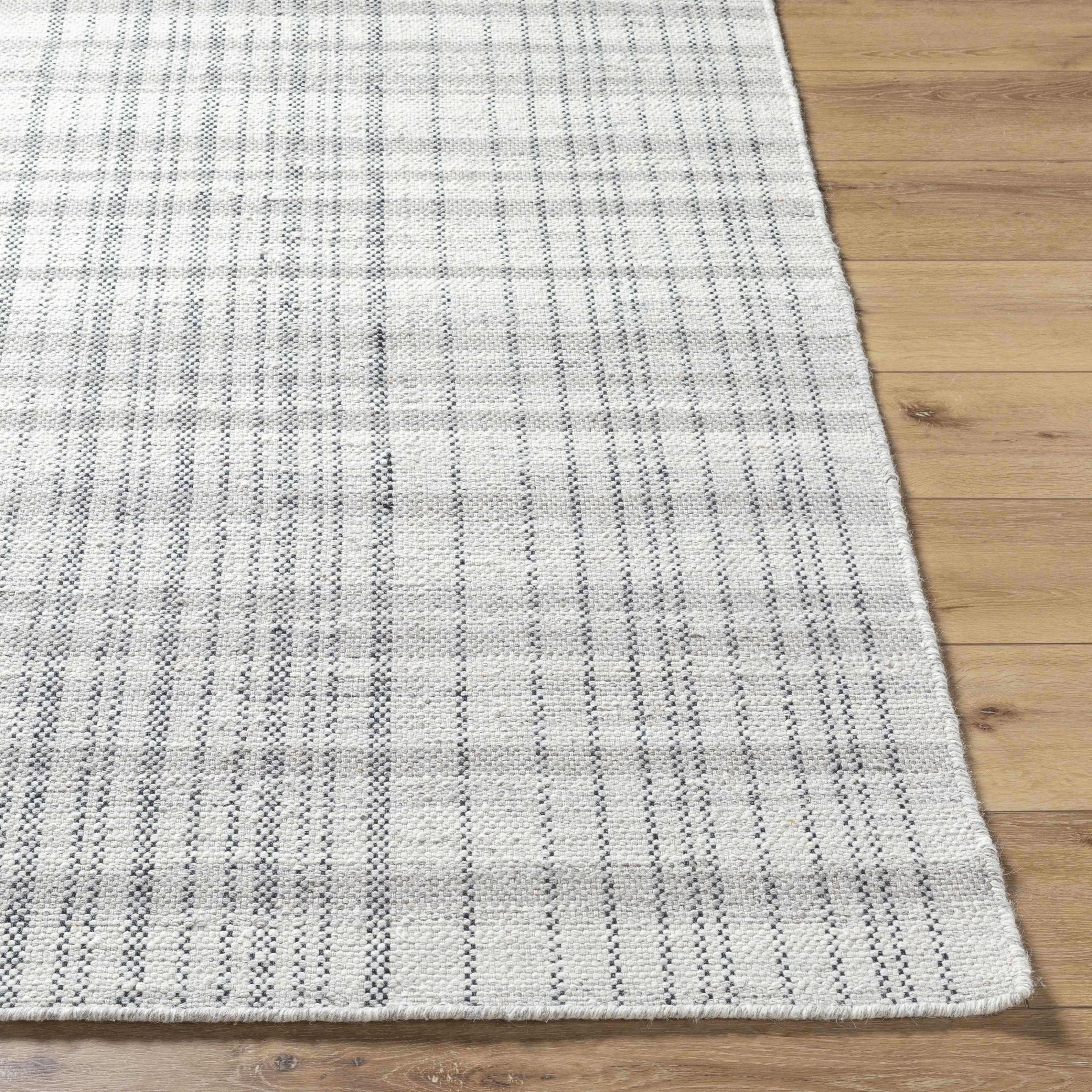 Nissa Blue Gray Checkered Area Rug - Clearance - Image 4