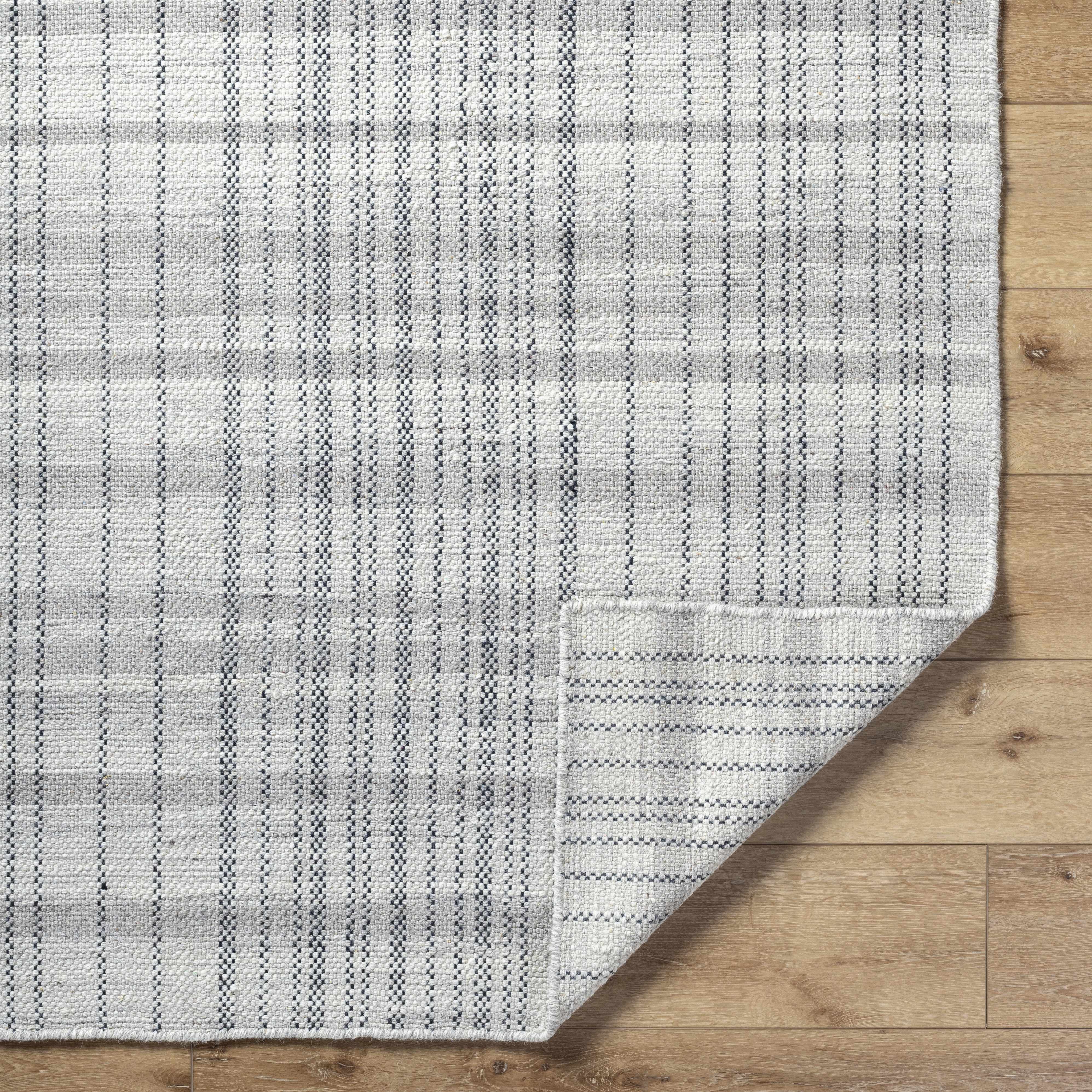 Nissa Blue Gray Checkered Area Rug - Clearance - Image 5