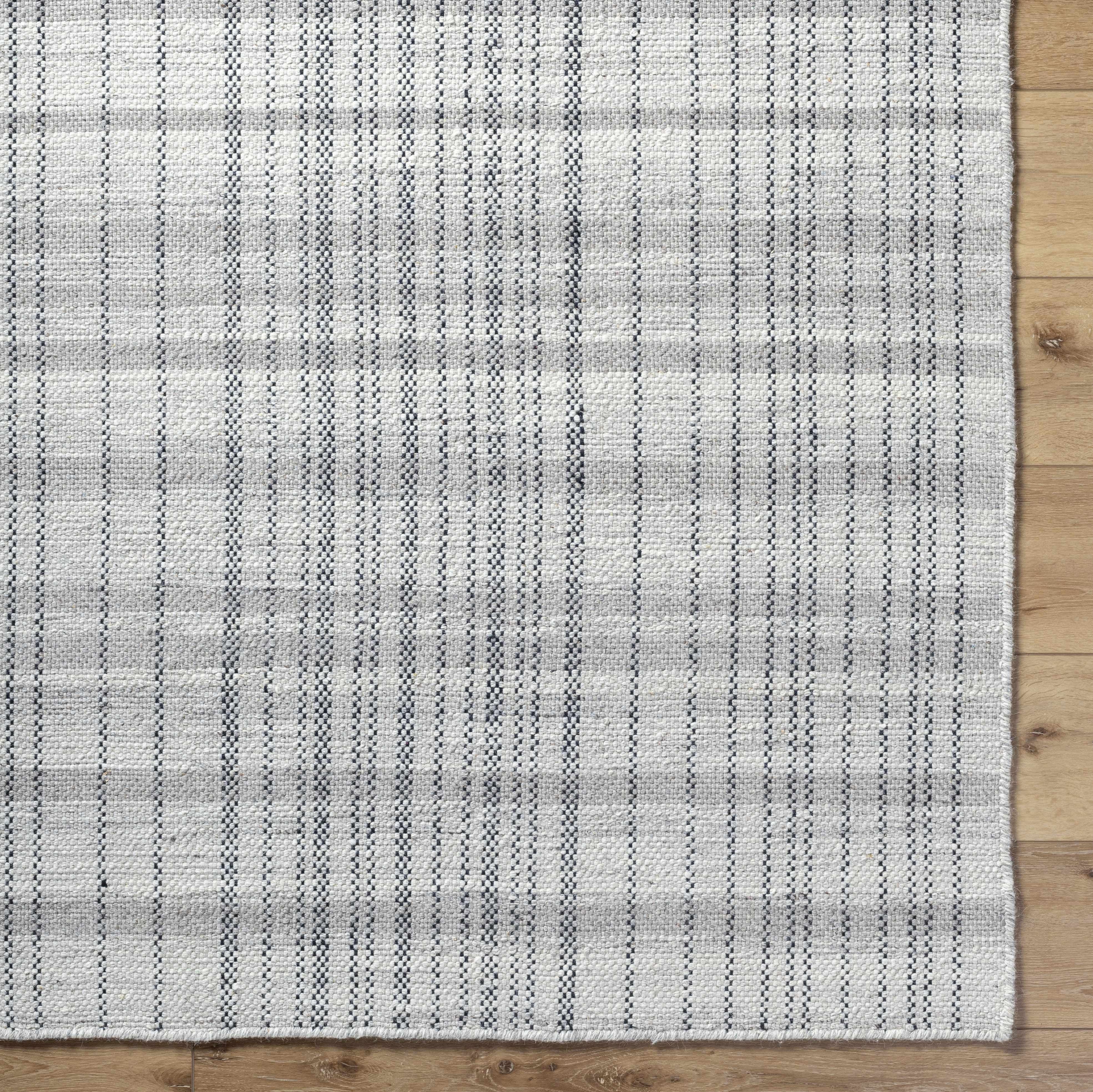 Nissa Blue Gray Checkered Area Rug - Clearance - Image 6