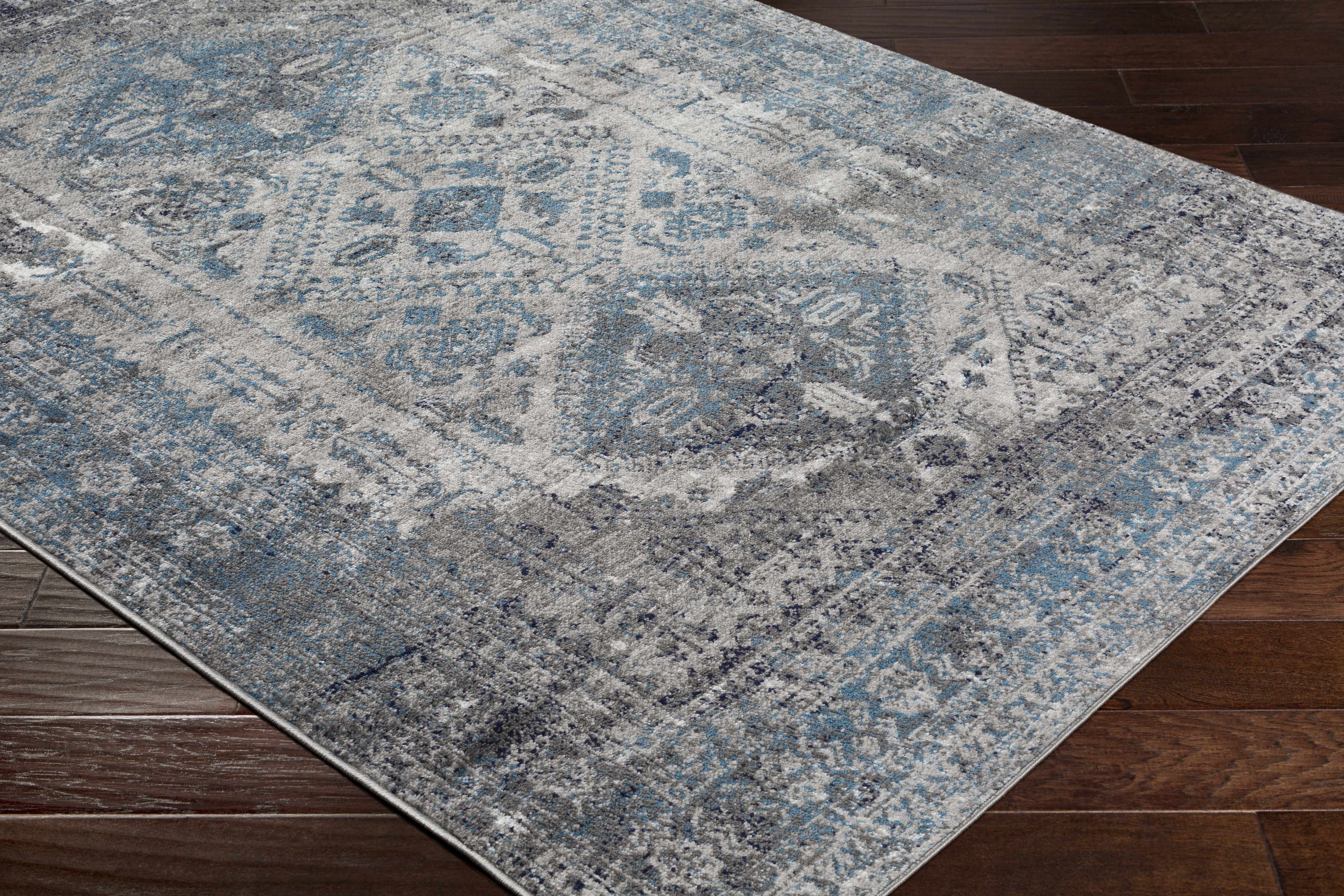 Nisula Traditional Blue Rug - Image 11