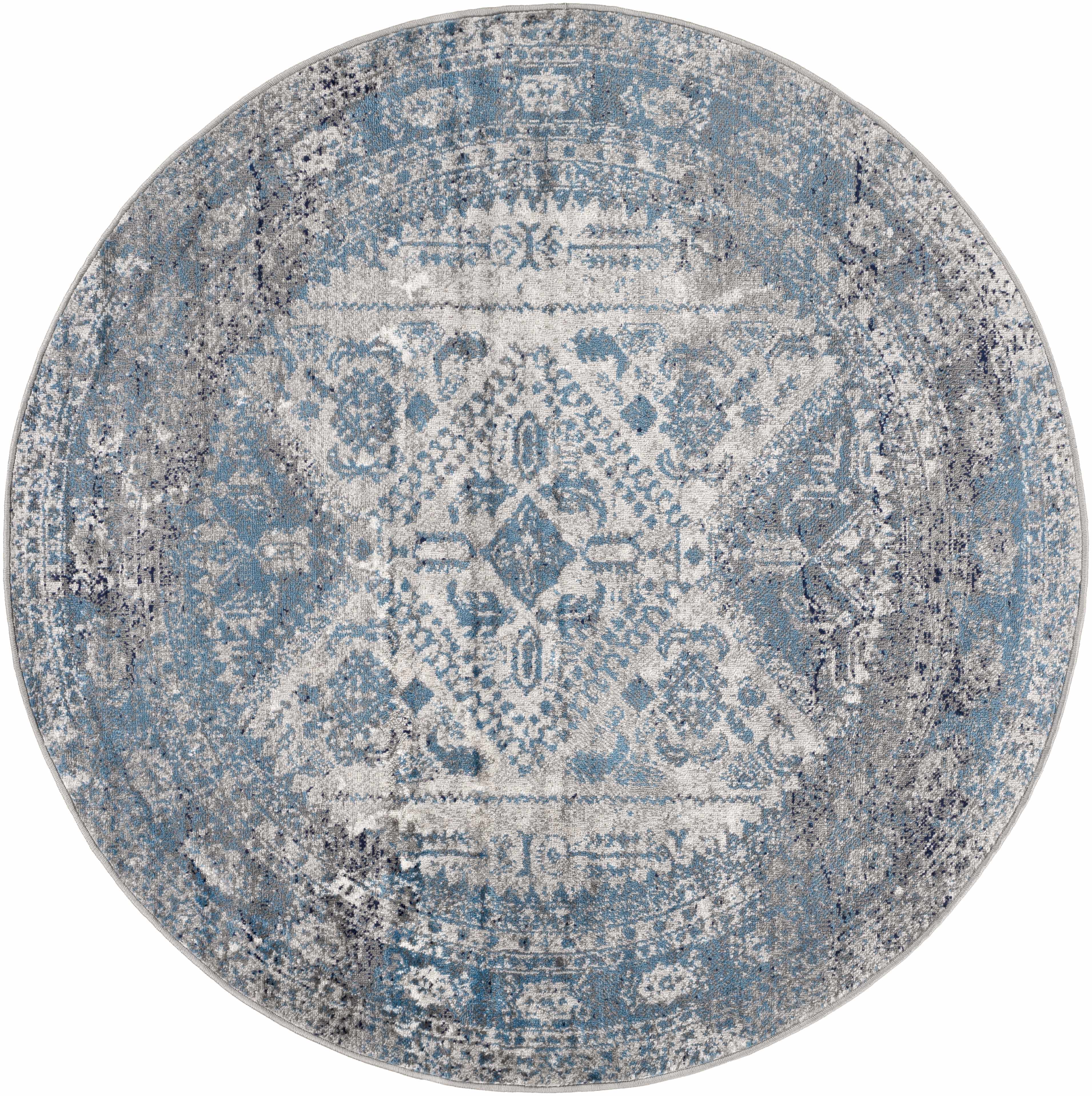 Nisula Traditional Blue Rug - Image 5