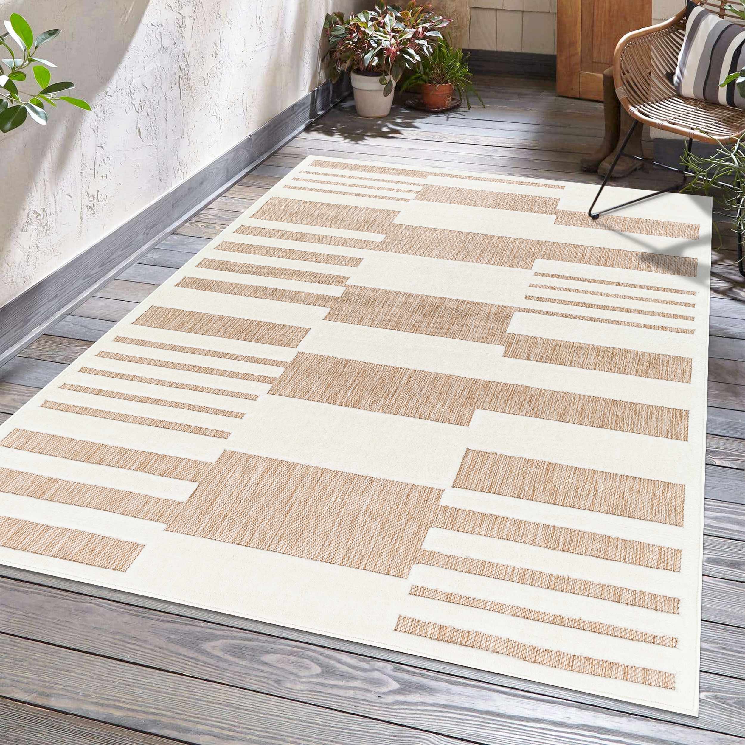 Nita Tan Outdoor Rug - Clearance - Image 10