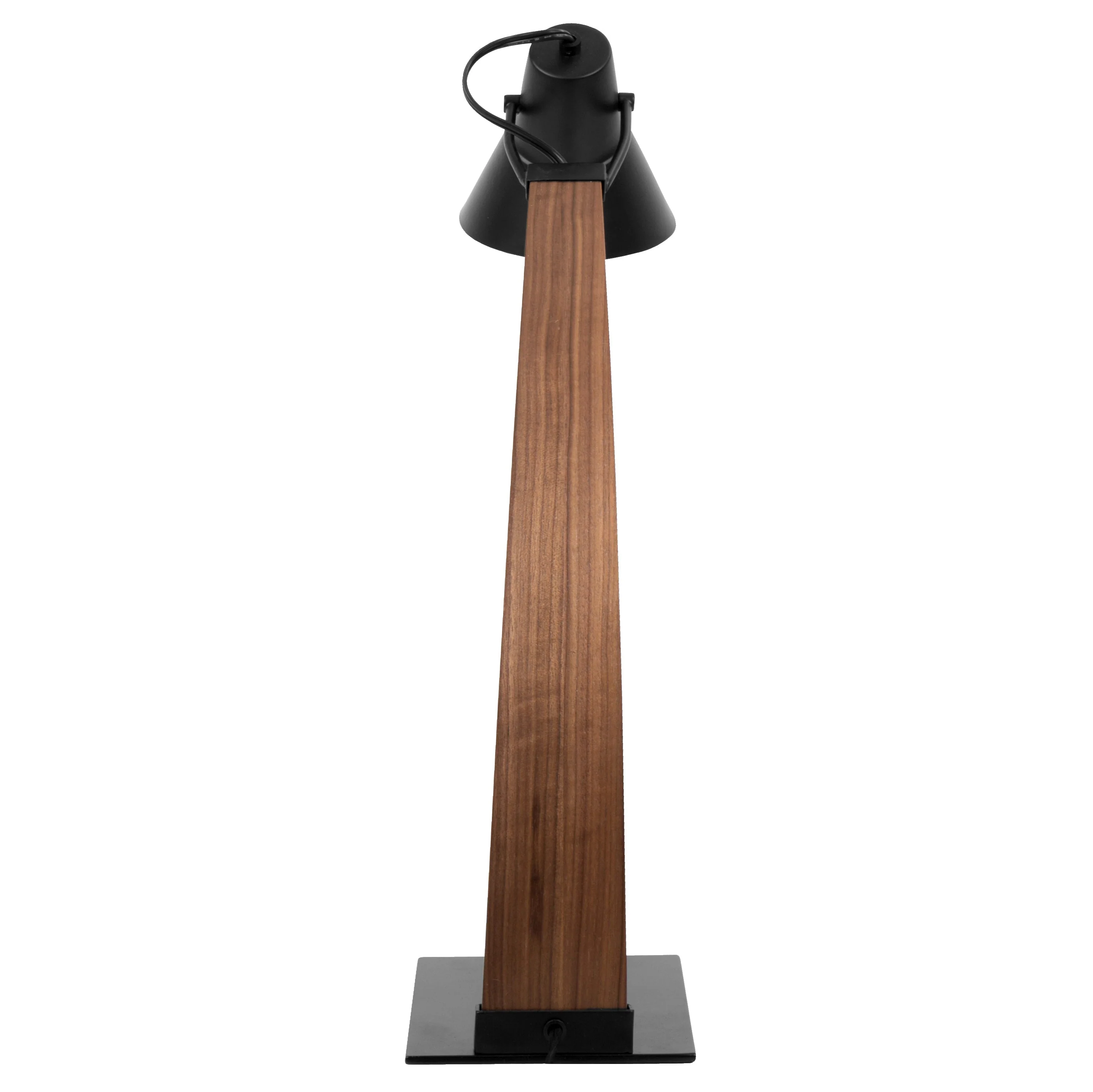 Noah Mid-Century Modern Table Lamp in Walnut and Black - Image 5