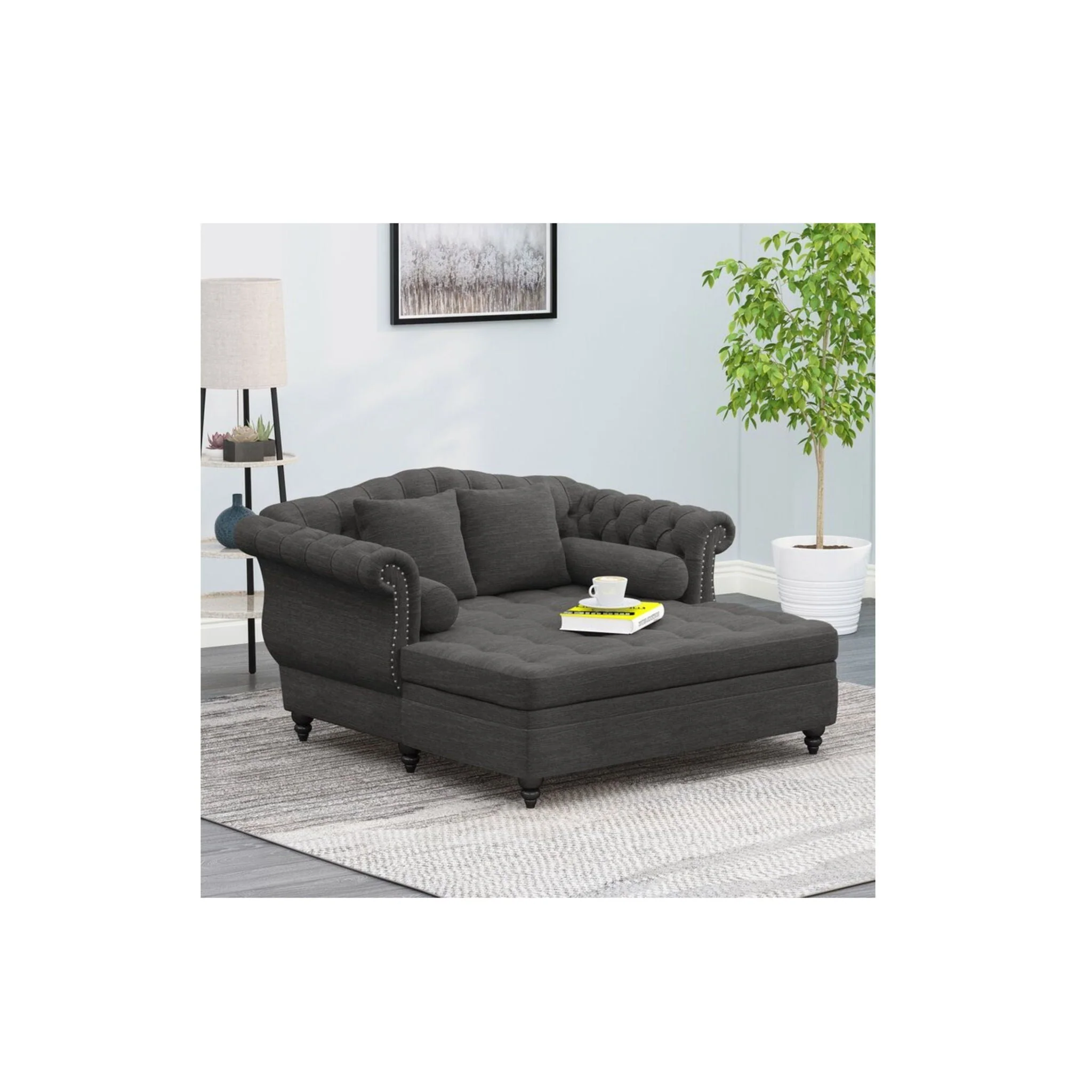 Noble House Loveseat Chaise Lounge - Image 5