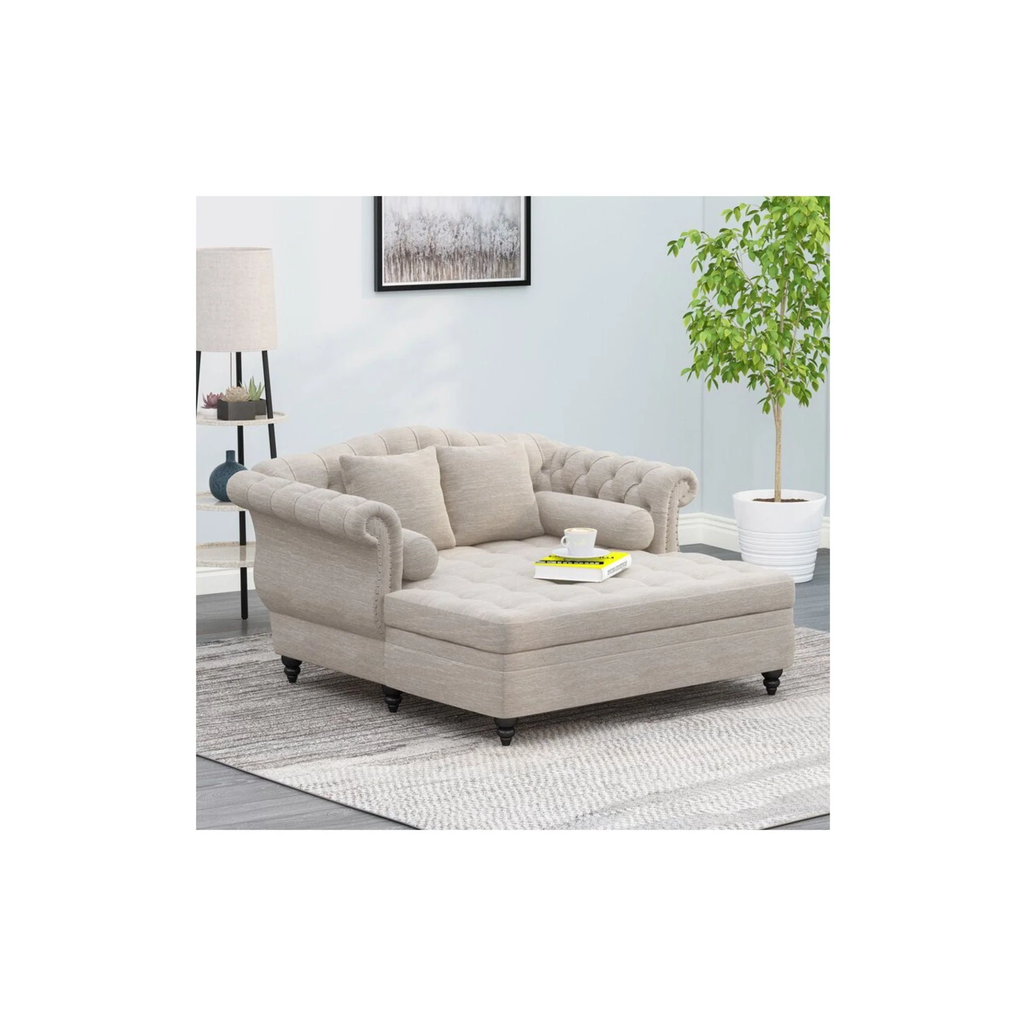 Noble House Loveseat Chaise Lounge - Image 8