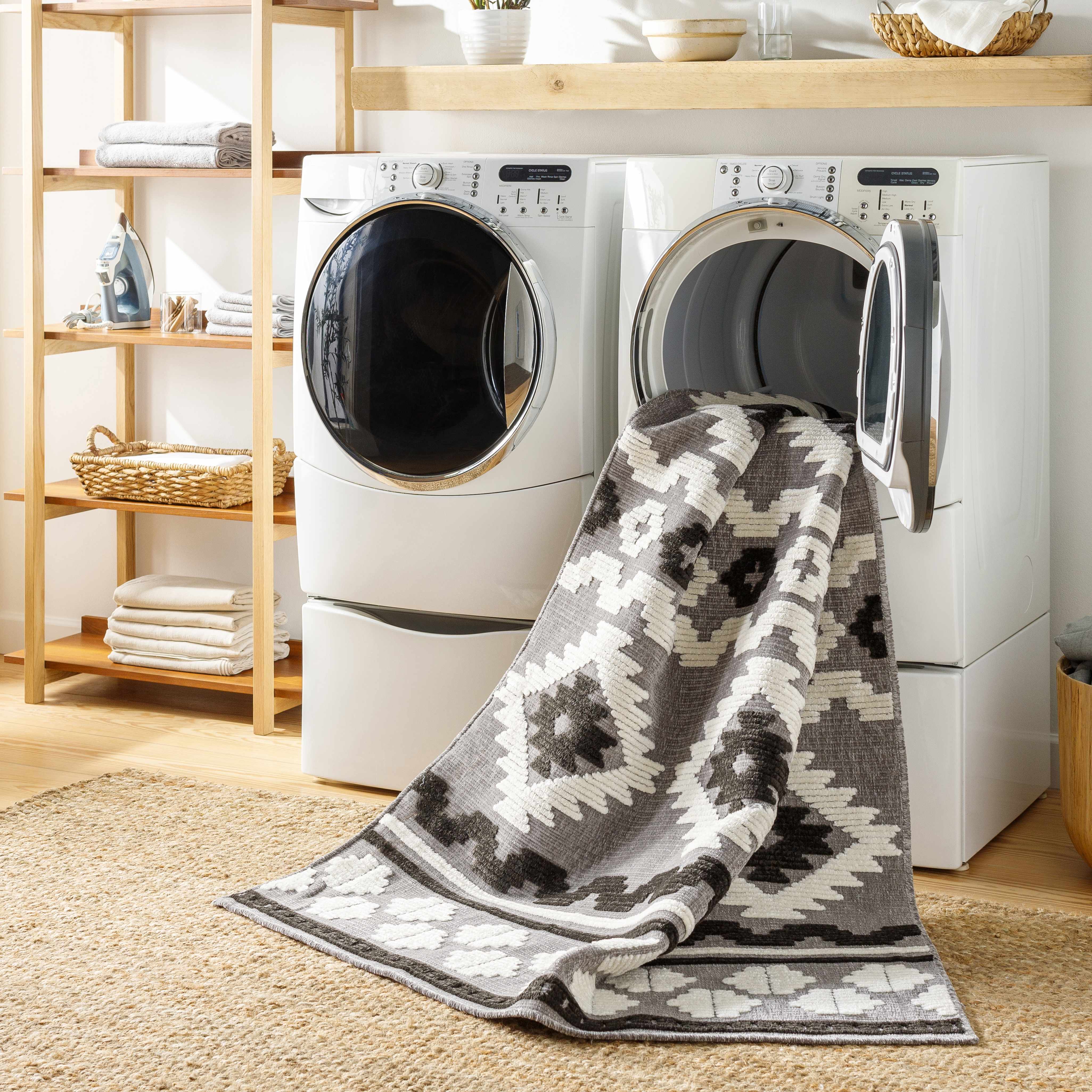 Noki Washable Textured Southwestern Rug - Clearance - Image 10