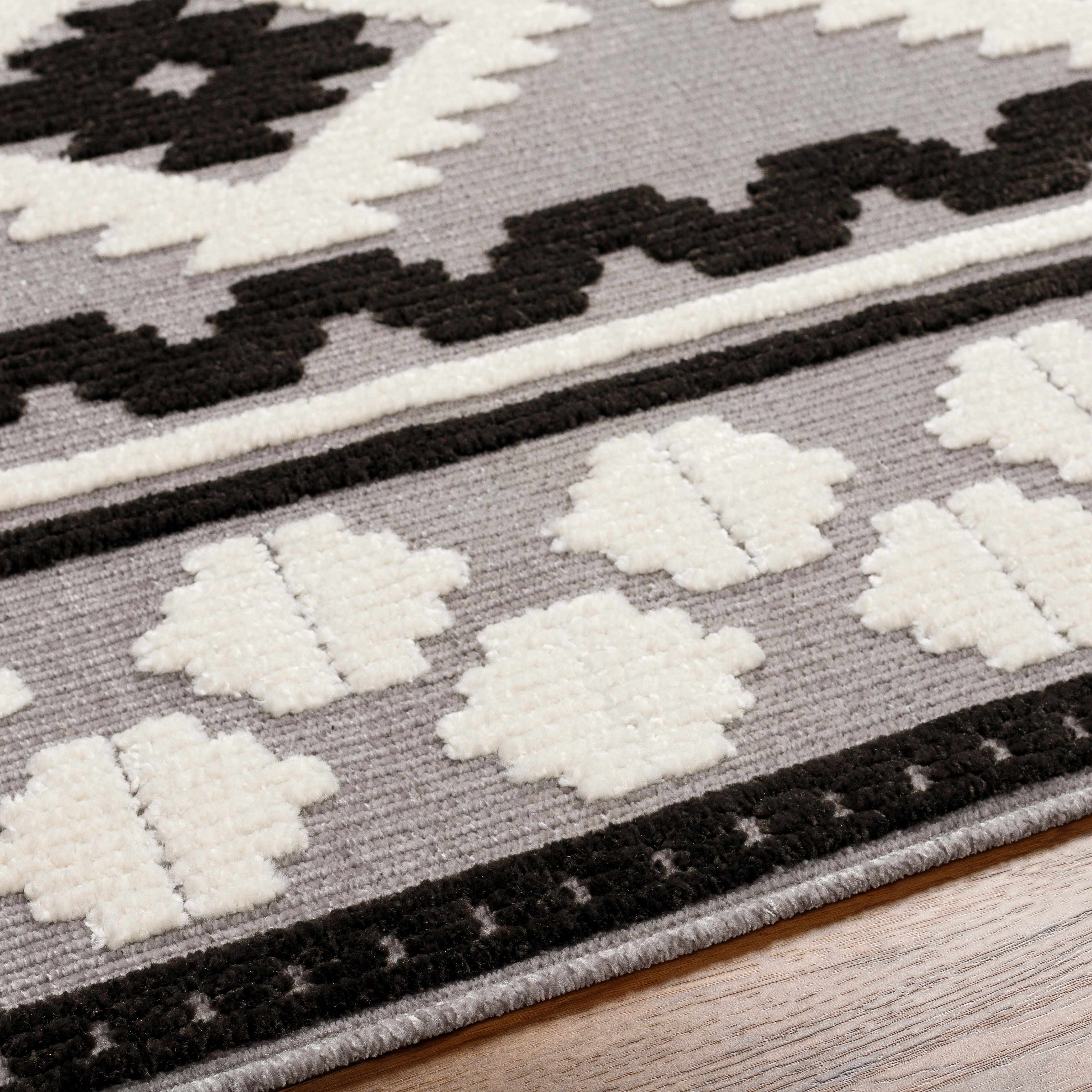 Noki Washable Textured Southwestern Rug - Clearance - Image 3