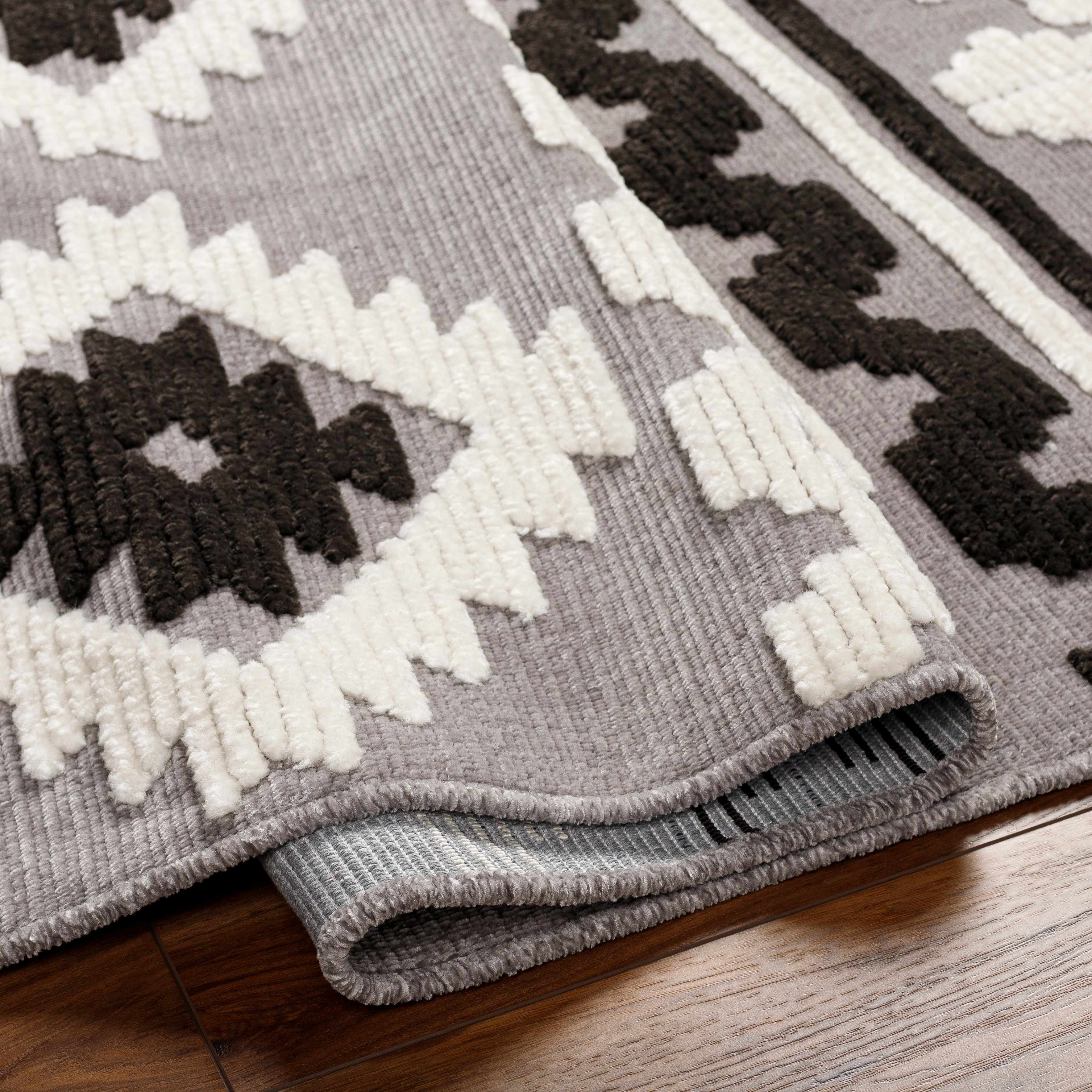Noki Washable Textured Southwestern Rug - Clearance - Image 4