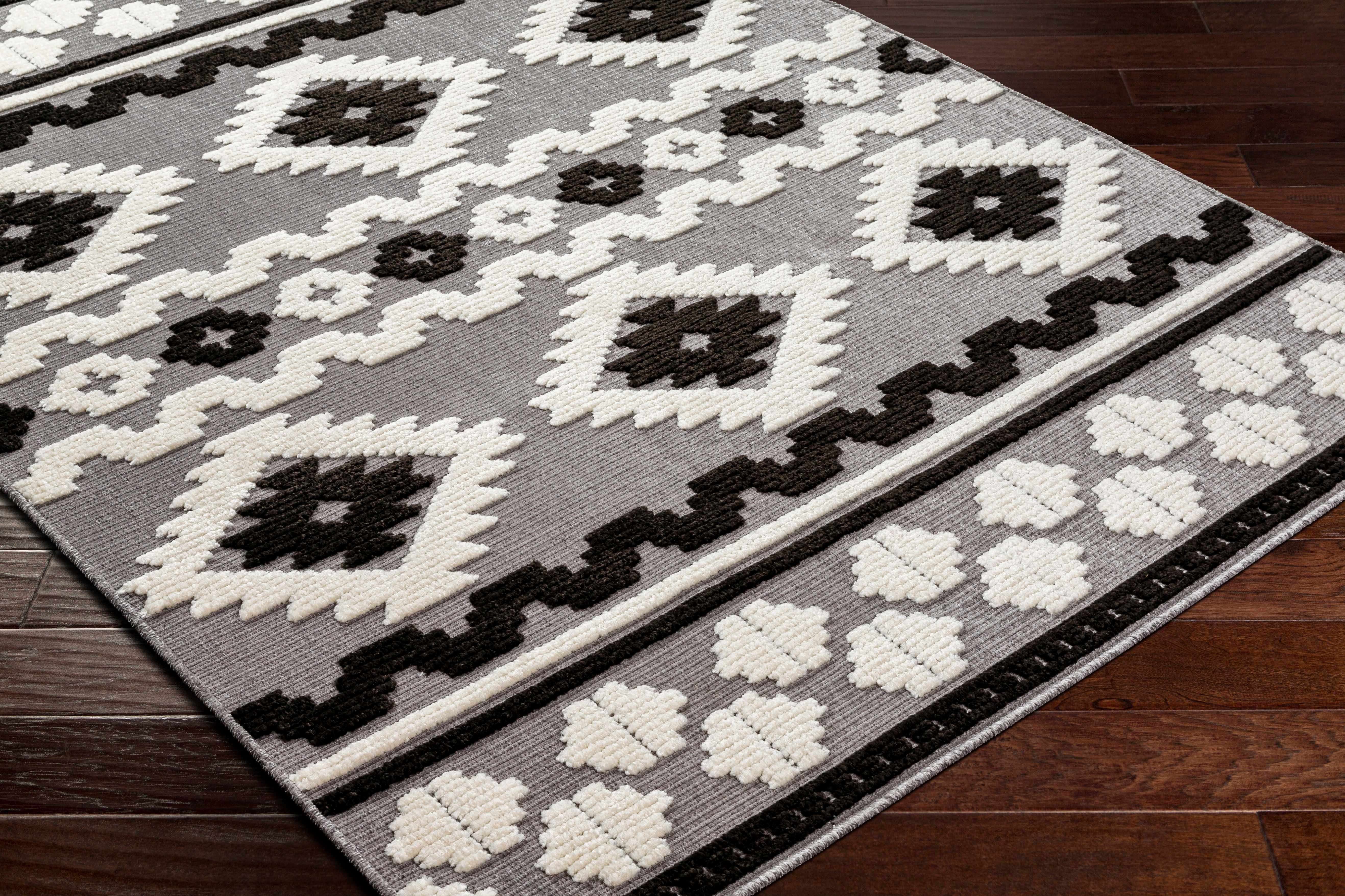 Noki Washable Textured Southwestern Rug - Clearance - Image 8