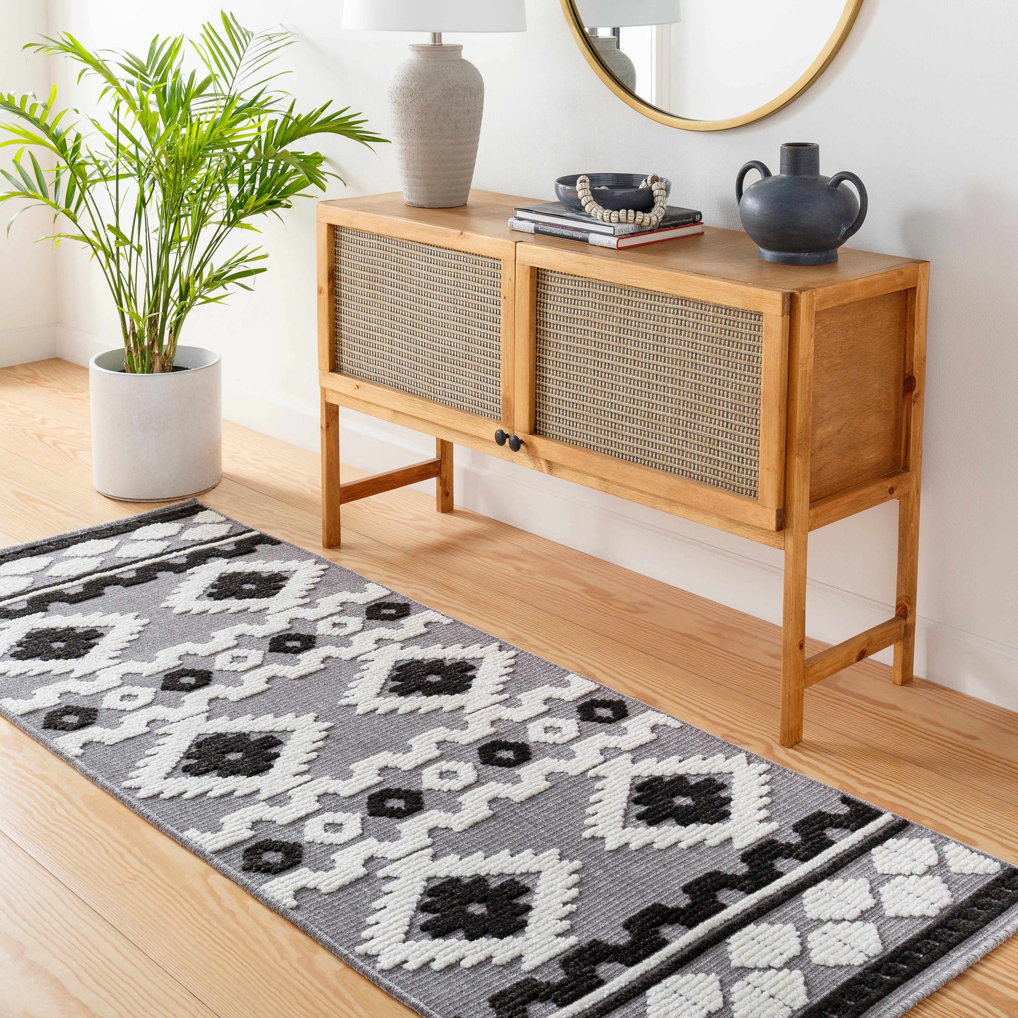 Noki Washable Textured Southwestern Rug - Clearance - Image 9