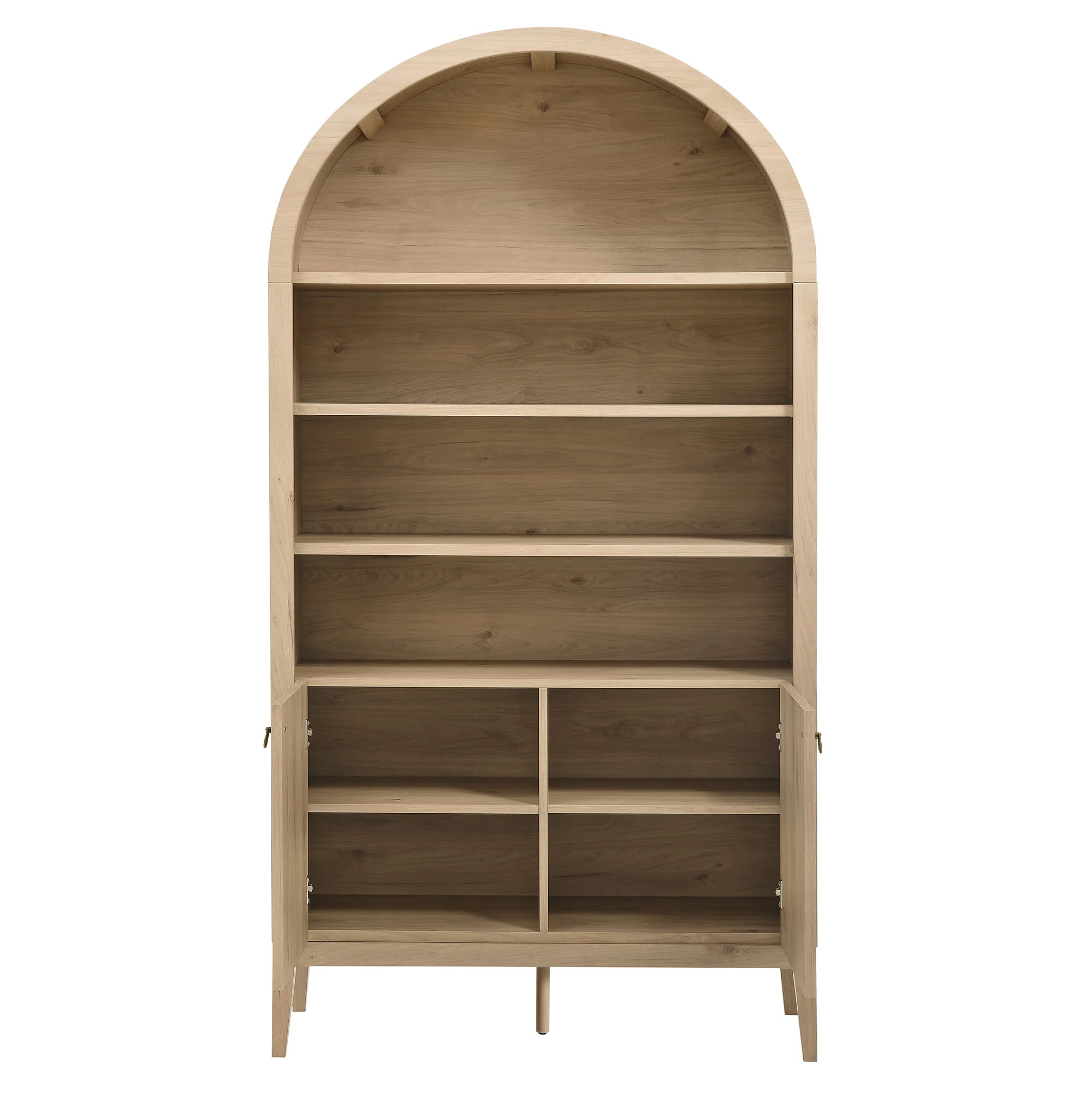 Nolan 74" Tall Wide Arched Storage Display Cabinet Bookshelf by Modway - Image 11