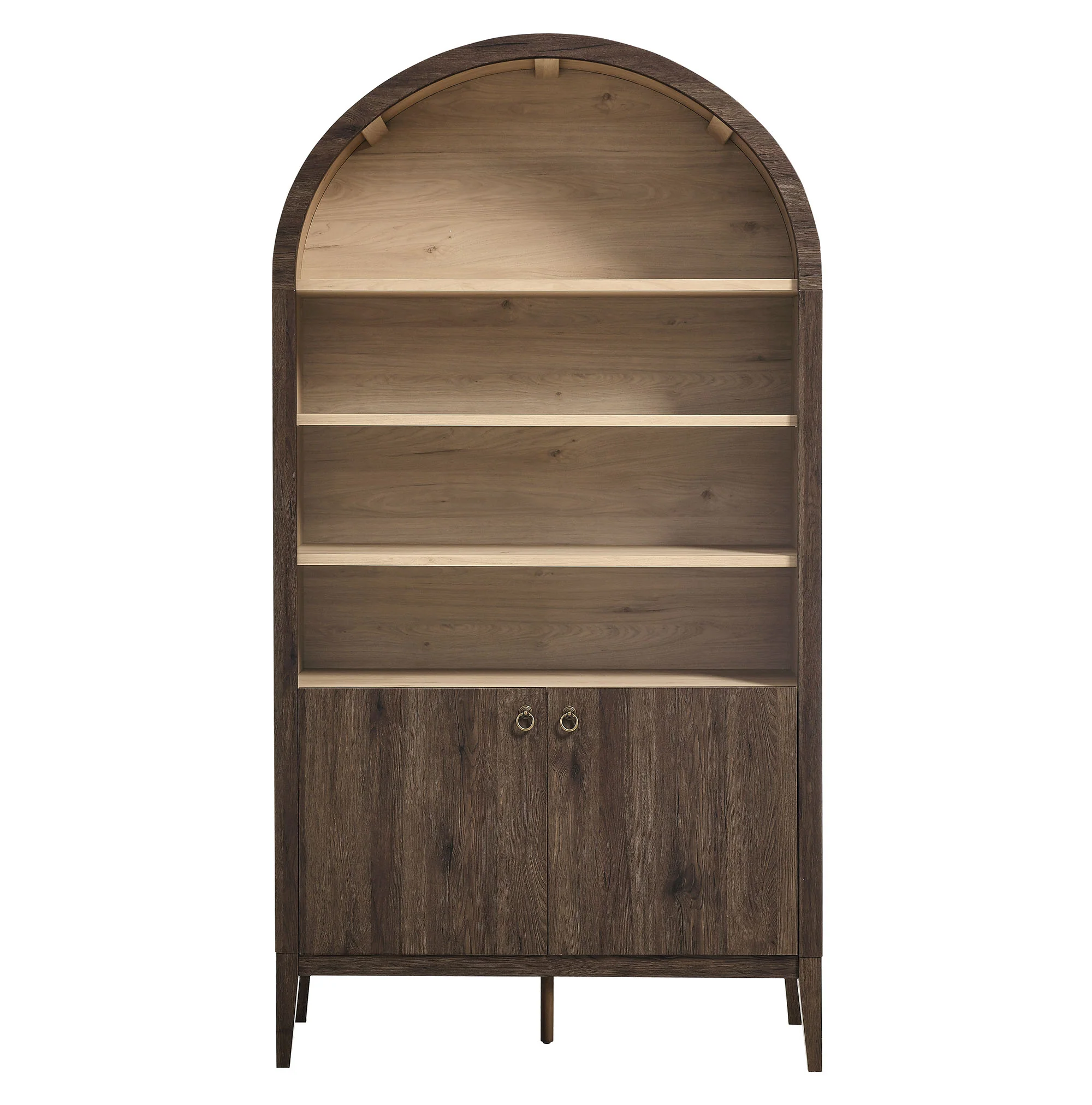 Nolan 74" Tall Wide Arched Storage Display Cabinet Bookshelf by Modway - Image 15