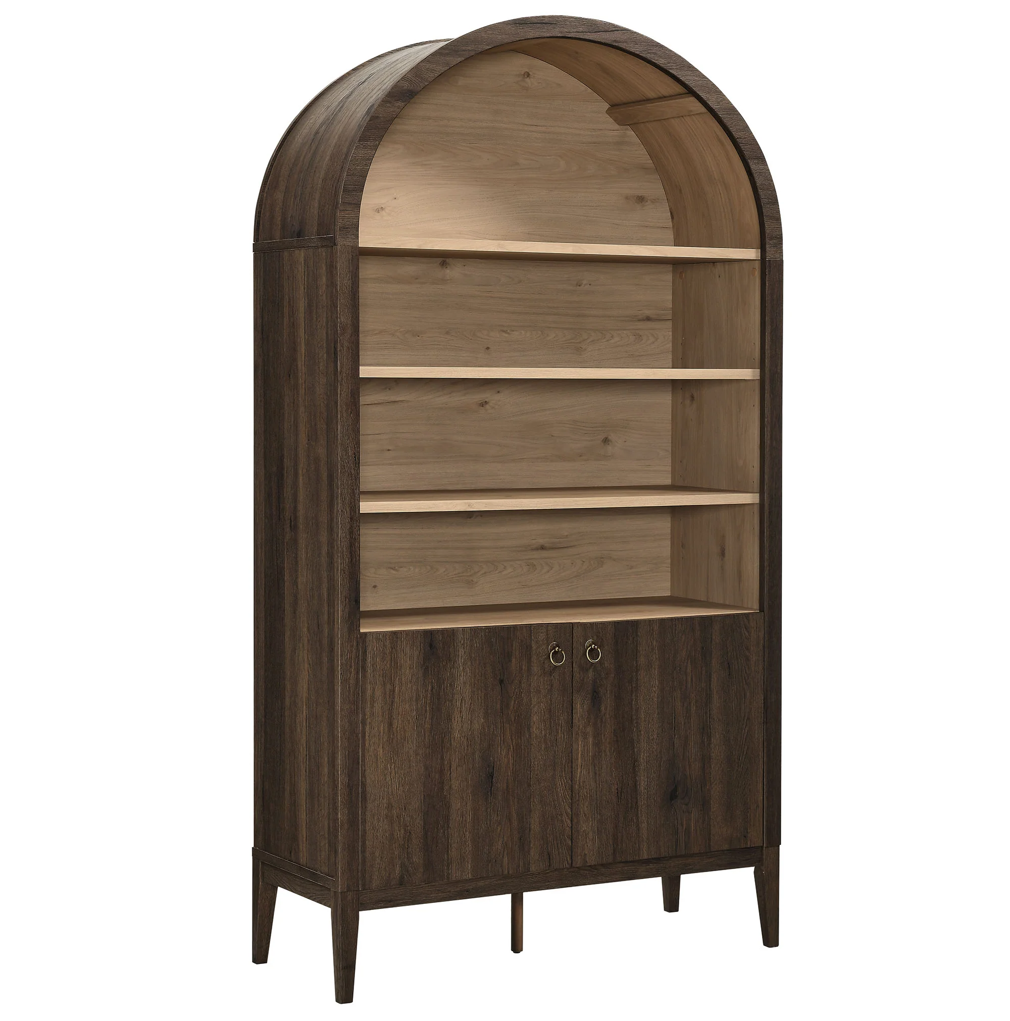 Nolan 74" Tall Wide Arched Storage Display Cabinet Bookshelf by Modway - Image 27