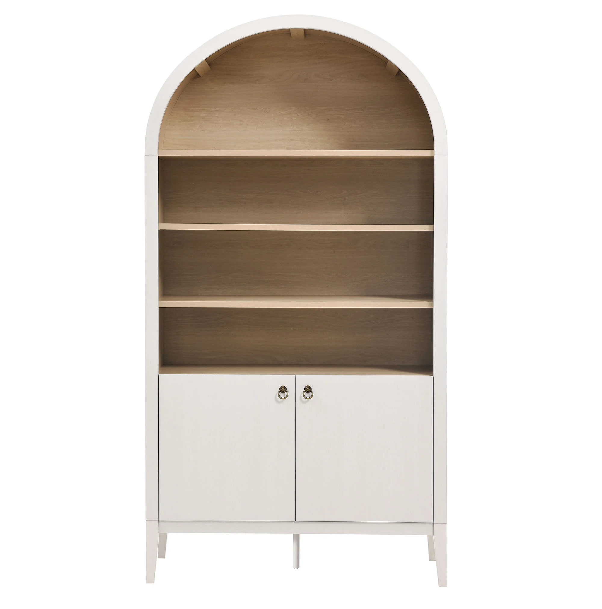 Nolan 74" Tall Wide Arched Storage Display Cabinet Bookshelf by Modway - Image 5