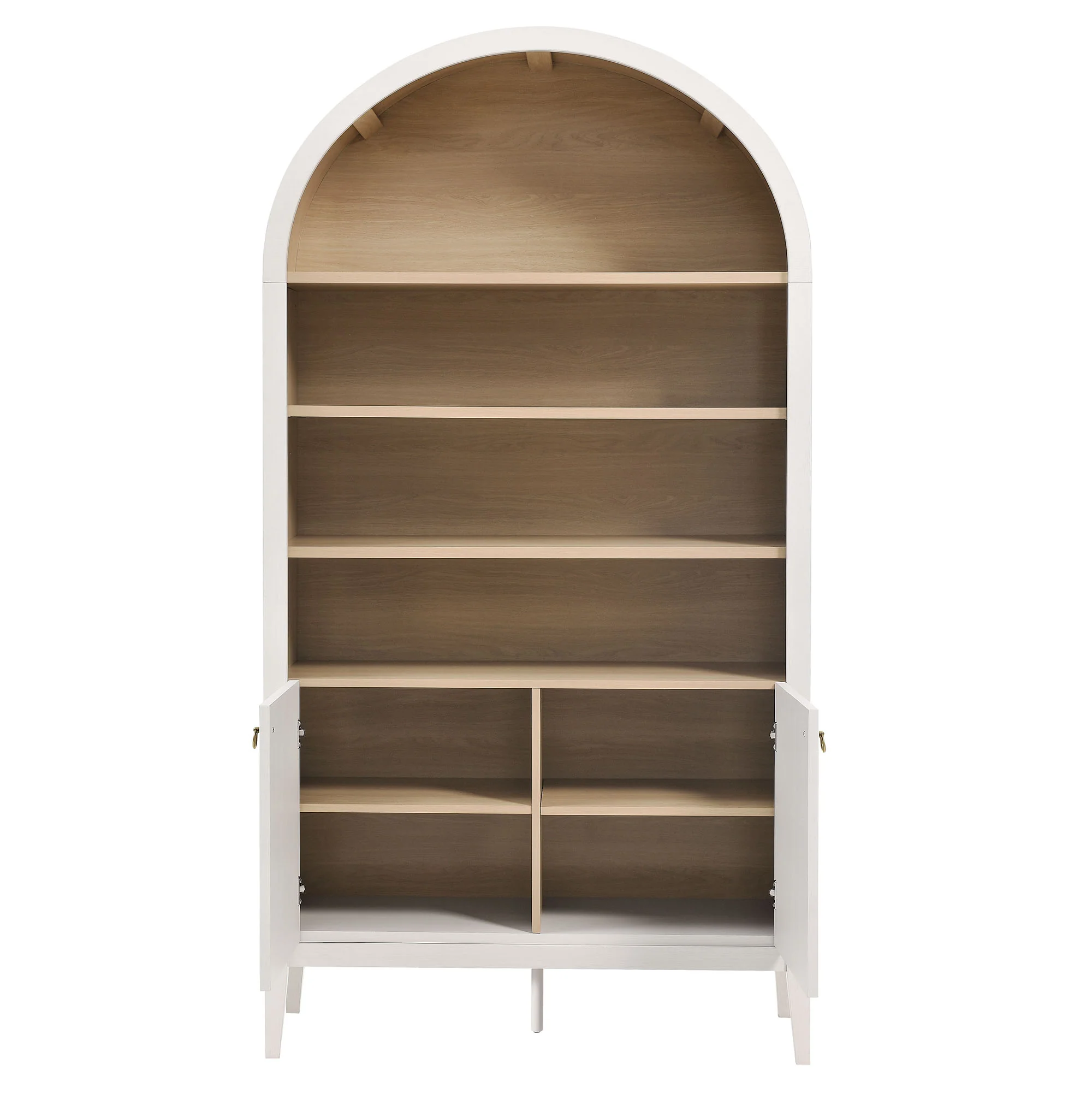 Nolan 74" Tall Wide Arched Storage Display Cabinet Bookshelf by Modway - Image 6