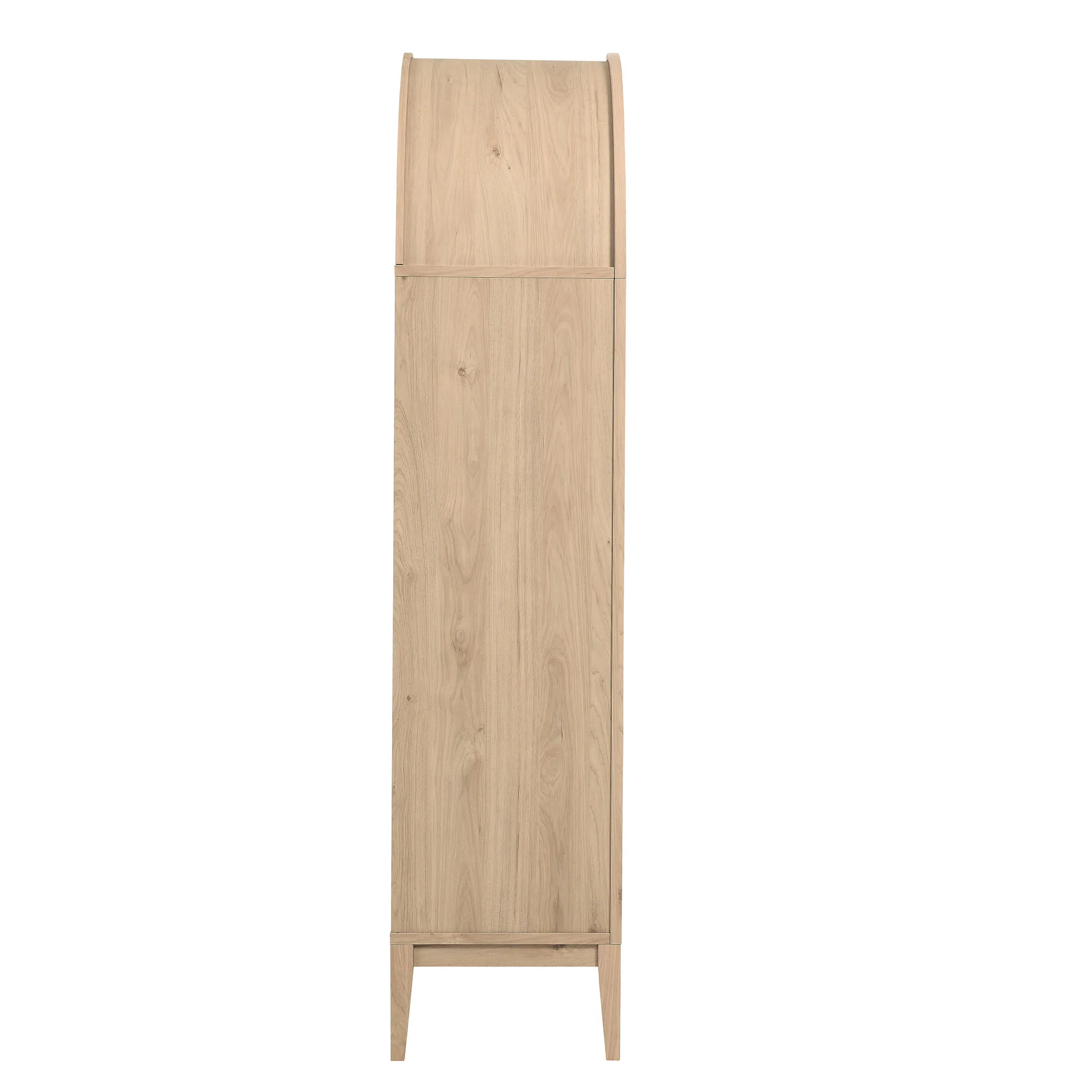 Nolan 1-Piece Wood Storage Cabinet with Arched Glass Doors - Image 19