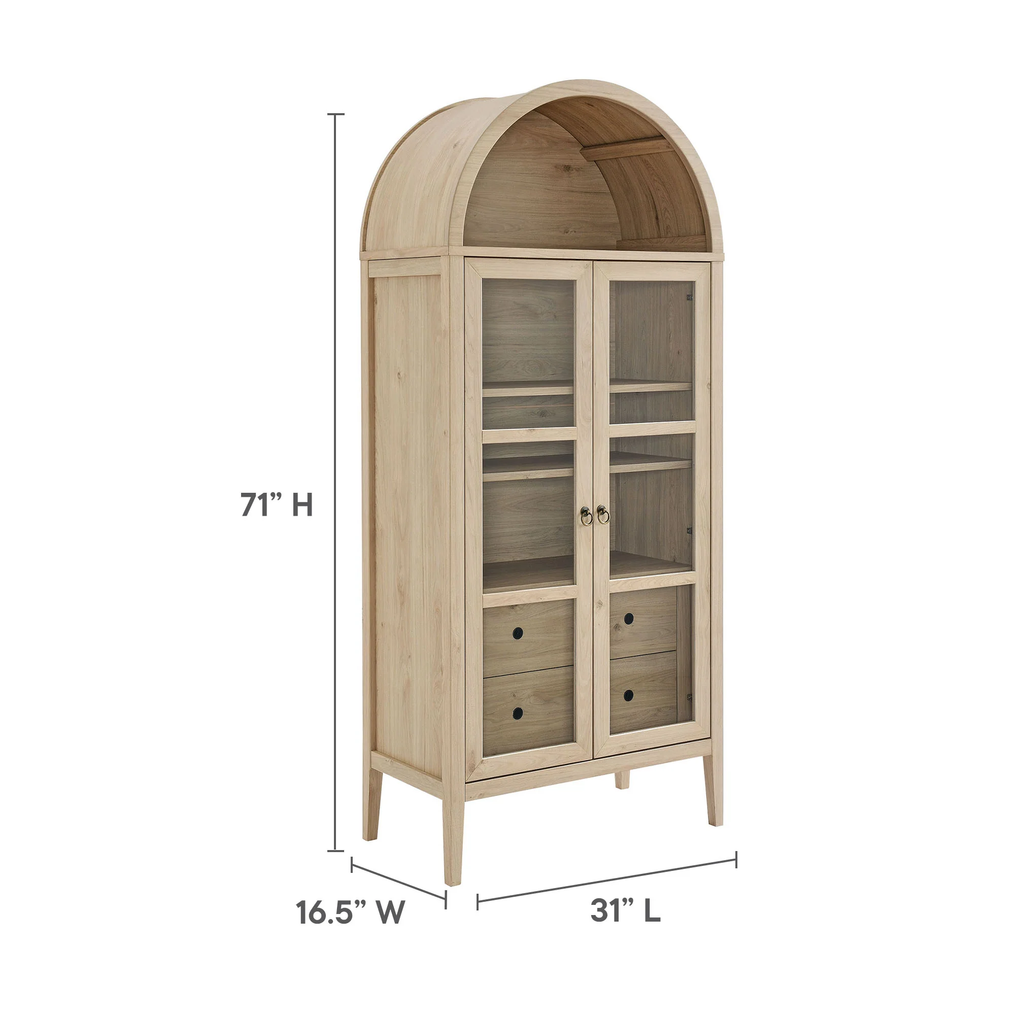 Nolan Tall Arched Storage Display Cabinet by Modway - Image 24