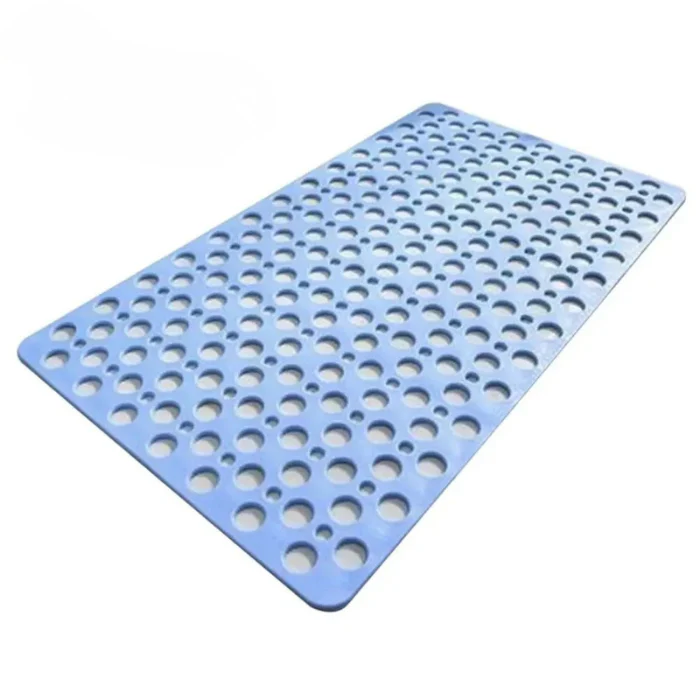 Non Slip Bath Mat with Drain Holes Suction Cups Easy Clean Bathtub Mat - Image 11