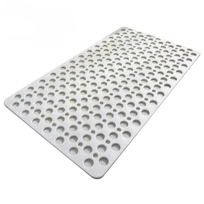 Non Slip Bath Mat with Drain Holes Suction Cups Easy Clean Bathtub Mat - Image 13