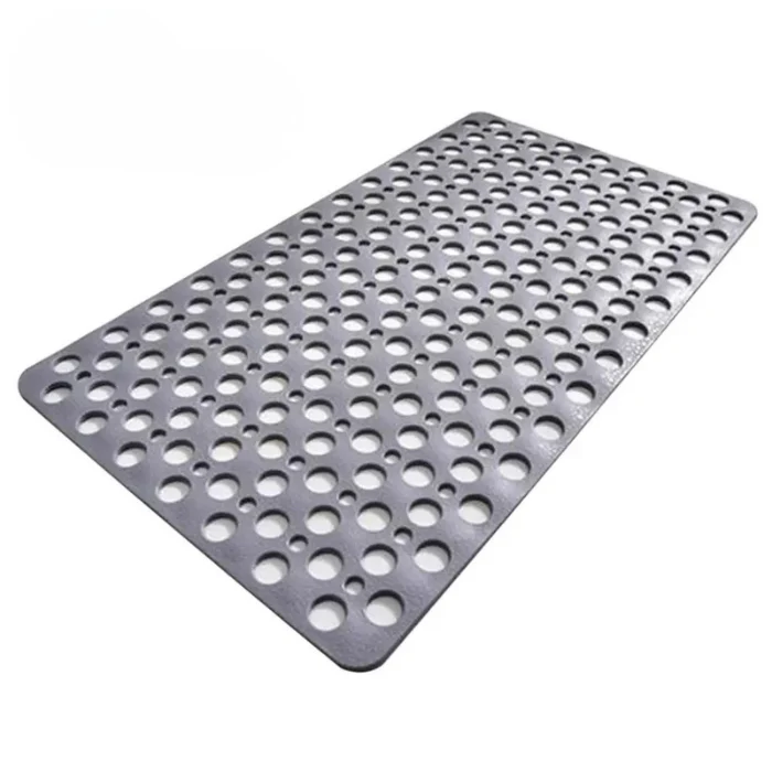 Non Slip Bath Mat with Drain Holes Suction Cups Easy Clean Bathtub Mat - Image 7