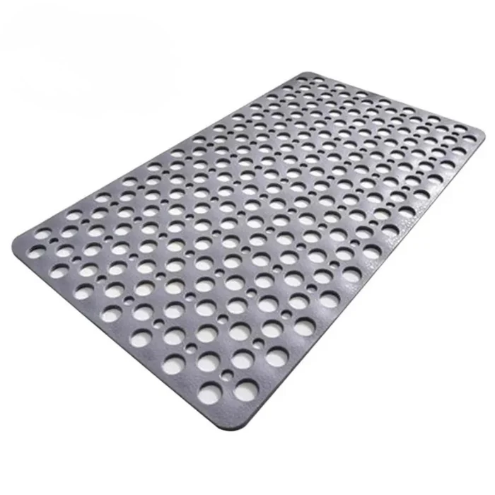 Non Slip Bath Mat with Drain Holes Suction Cups Easy Clean Bathtub Mat - Image 9